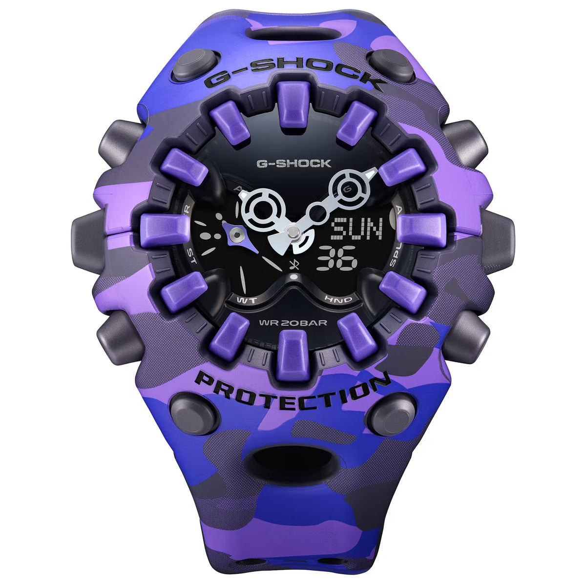 Casio G-Shock GA-V01CMG-6A Herrenuhr Camouflage Violett