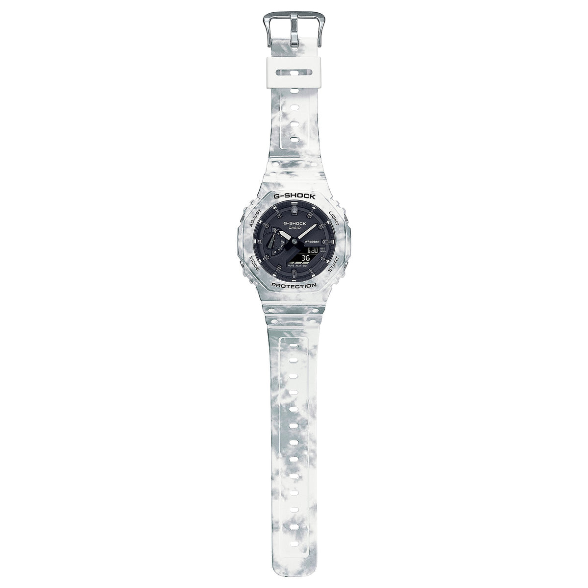 Montre Casio G-Shock GAE-2100GC-7A Homme Blanc Noir