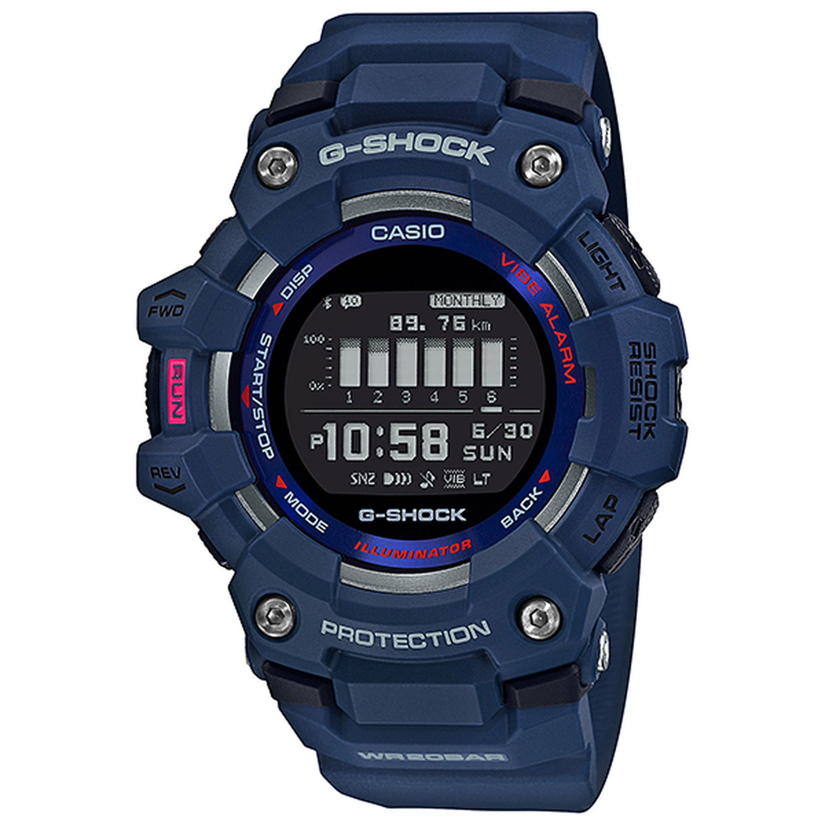 Casio G-Shock GBD-100-2 Herrenuhr Blau