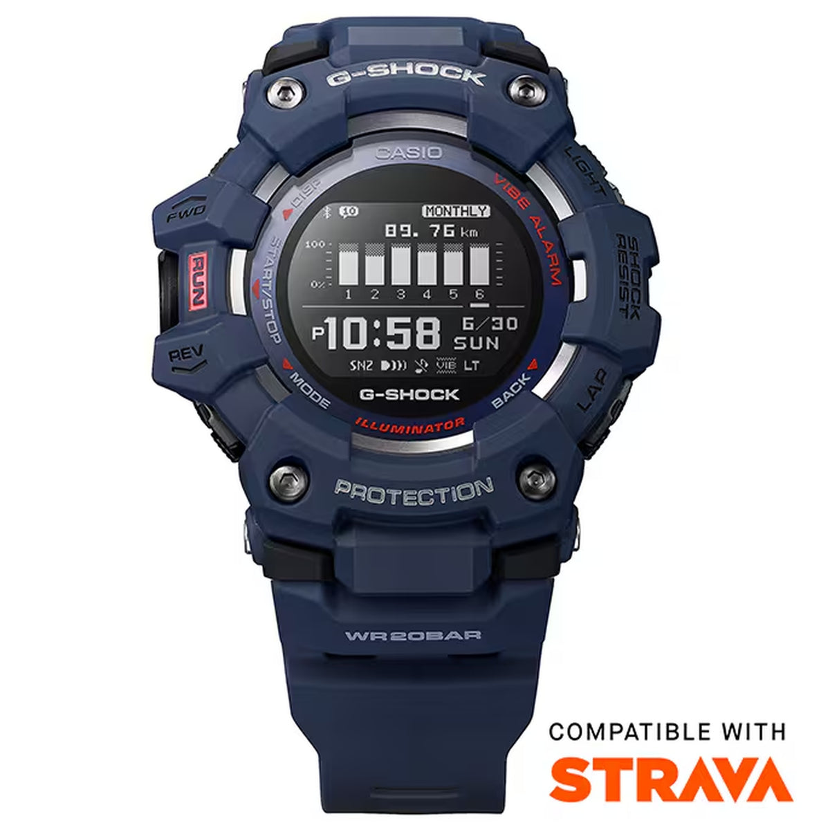 Casio G-Shock GBD-100-2 Herrenuhr Blau
