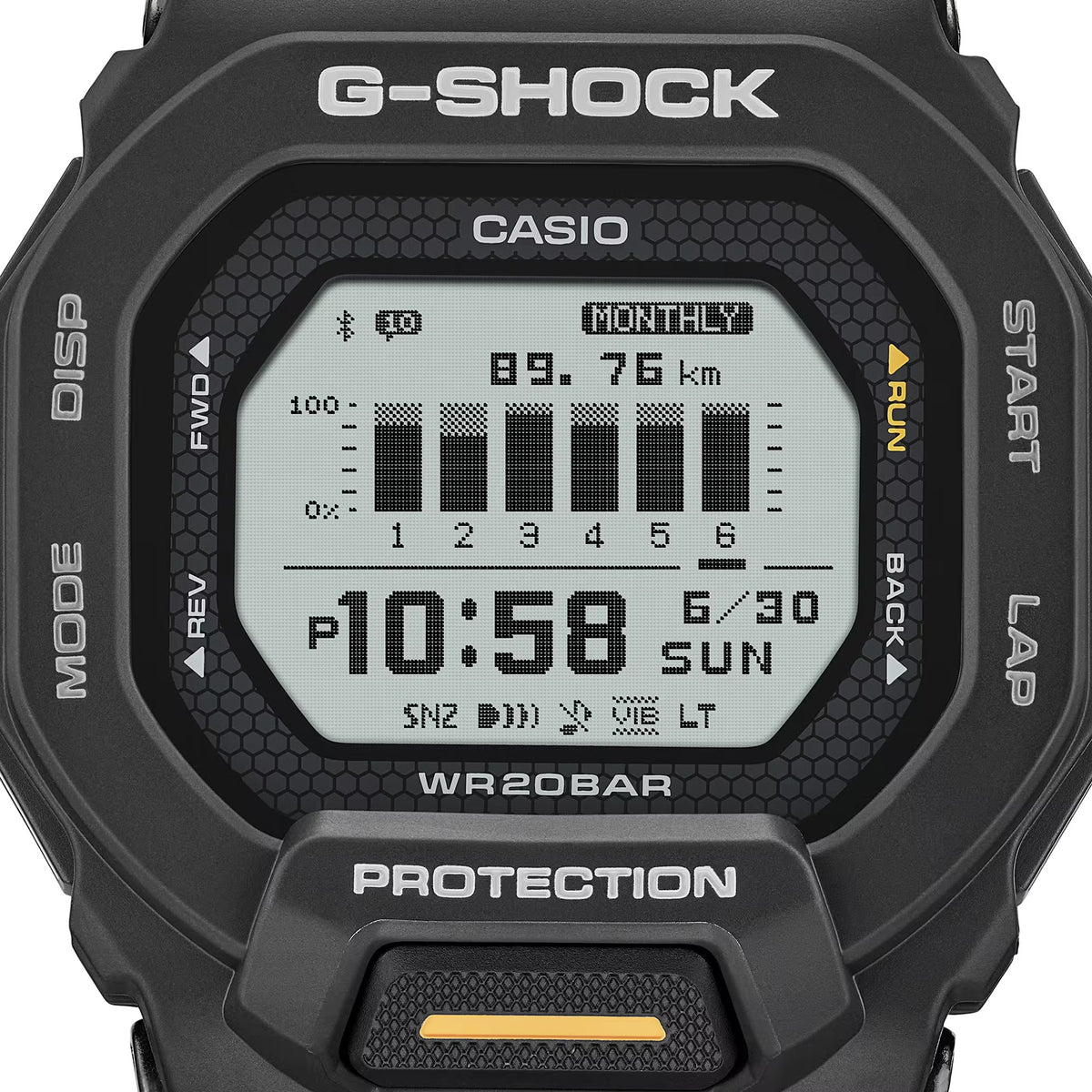 Casio G-Shock GBD-200-1A1 Herrenuhr Schwarz
