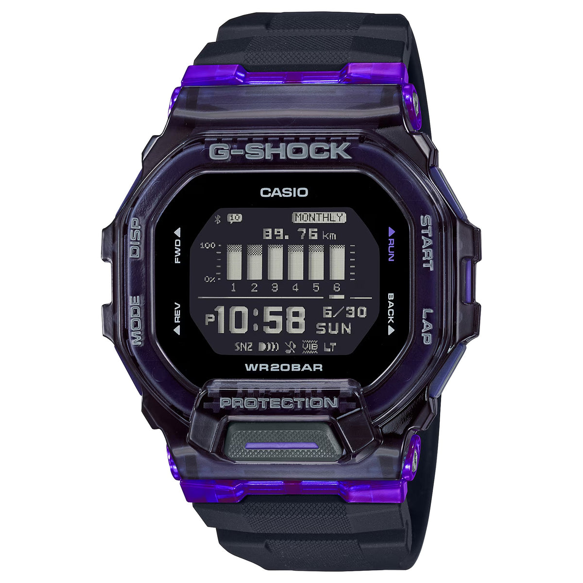 Casio G-Shock GBD-200SM-1A6 Men's Watch Purple Black