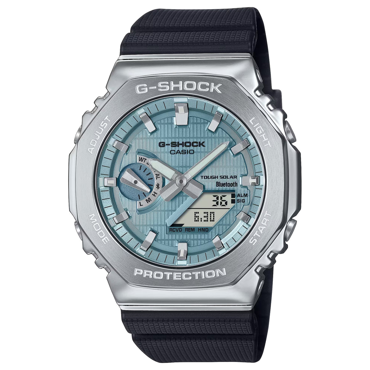 Casio G-Shock GM-2100A-1A2 Men's Silver Blue Watch