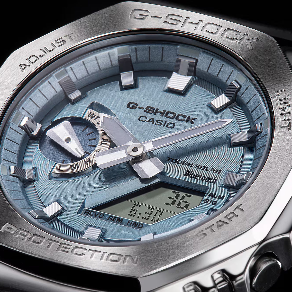 Casio G-Shock GM-2100A-1A2 Men's Silver Blue Watch