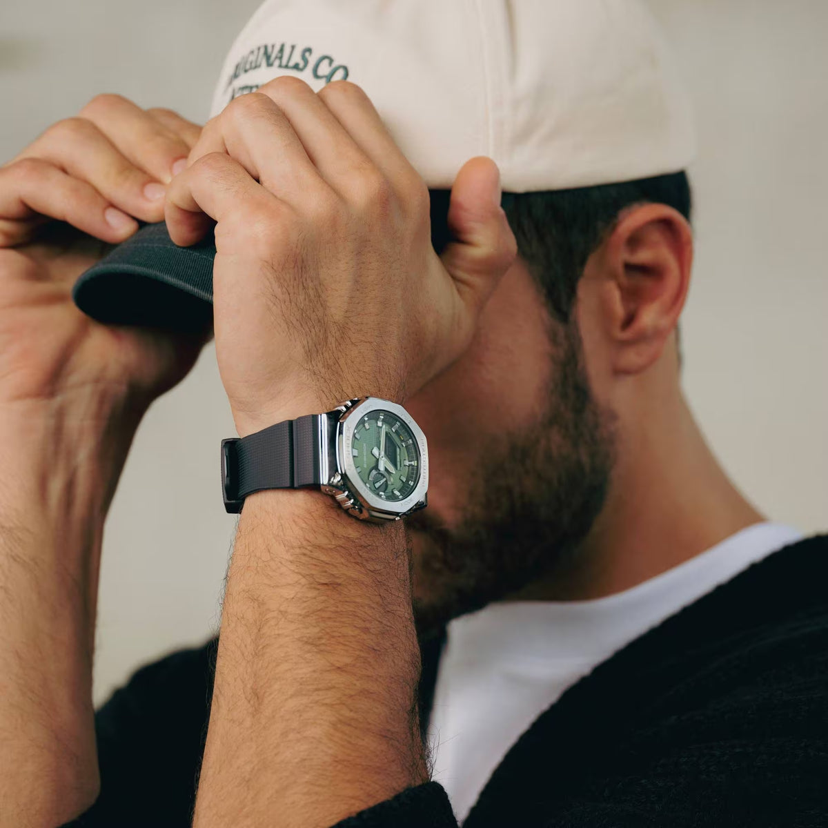 Casio G-Shock GBM-2100A-1A3 Men's Watch Silver Green