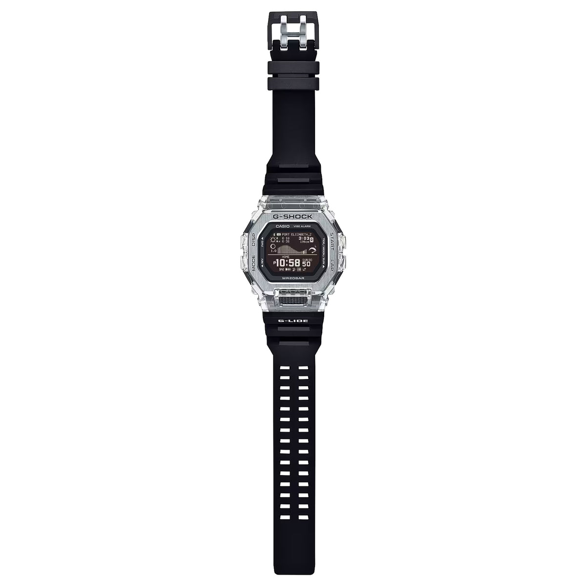 Casio G-Shock GBX-100S-1 Herrenuhr Silber Transparent
