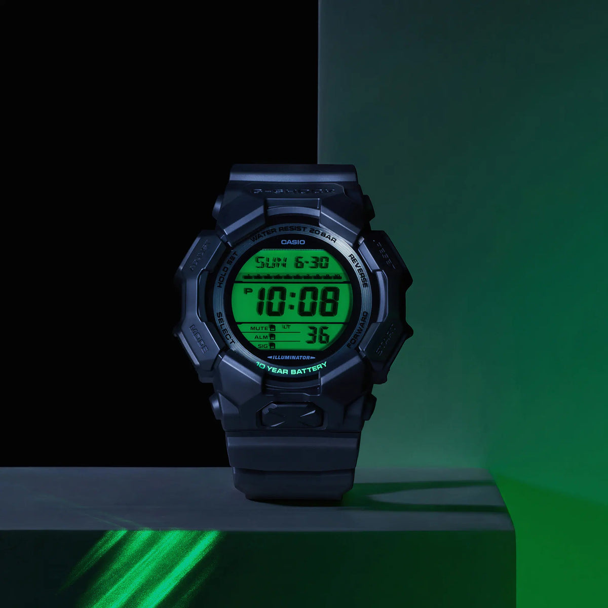 Montre Casio G-Shock GD-010BEG-1 Homme Noir Vert