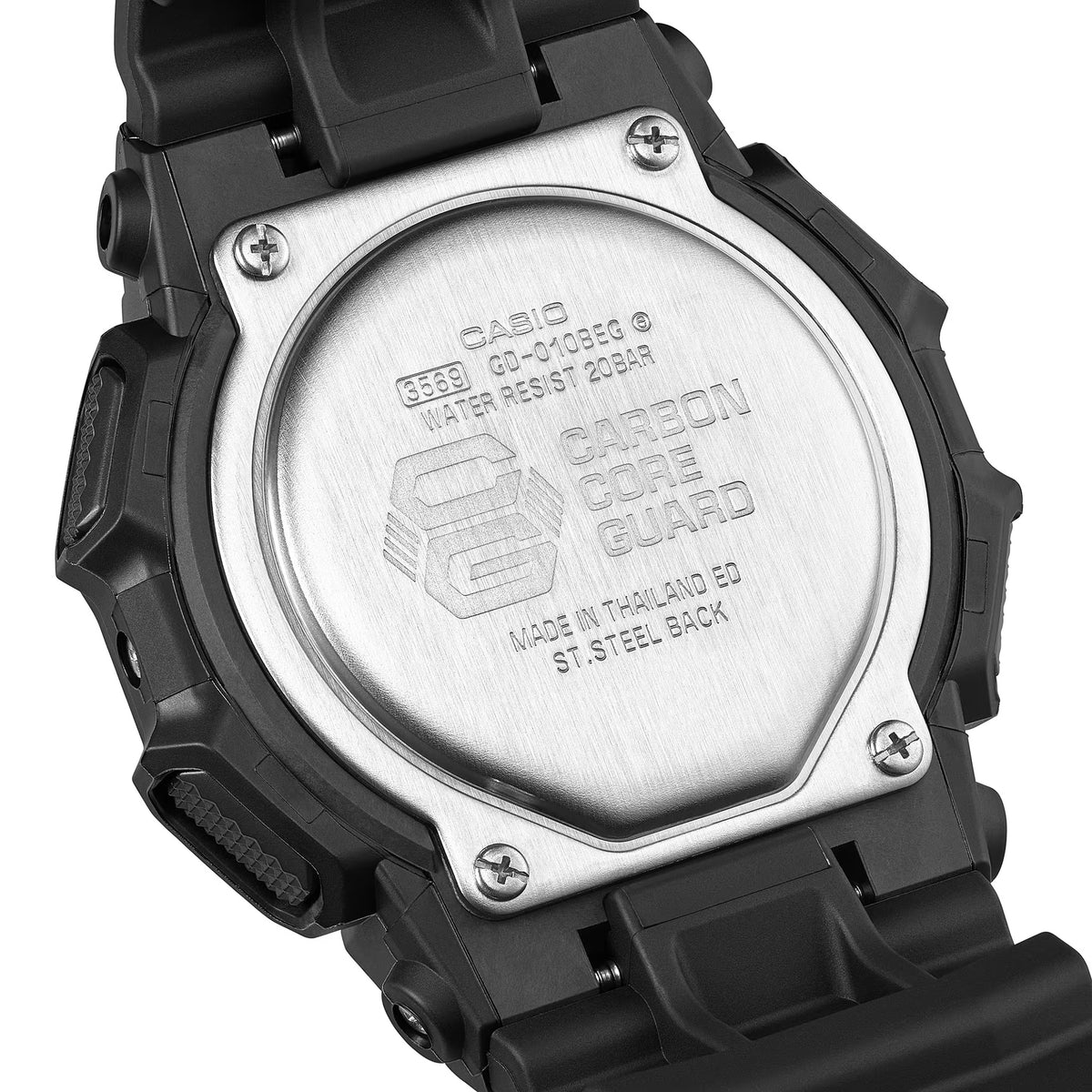 Casio G-Shock GD-010BEG-1 Herrenuhr Schwarz Grün