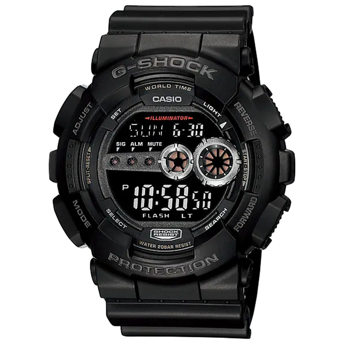 Casio G-Shock GD-100-1B Men's Black Watch