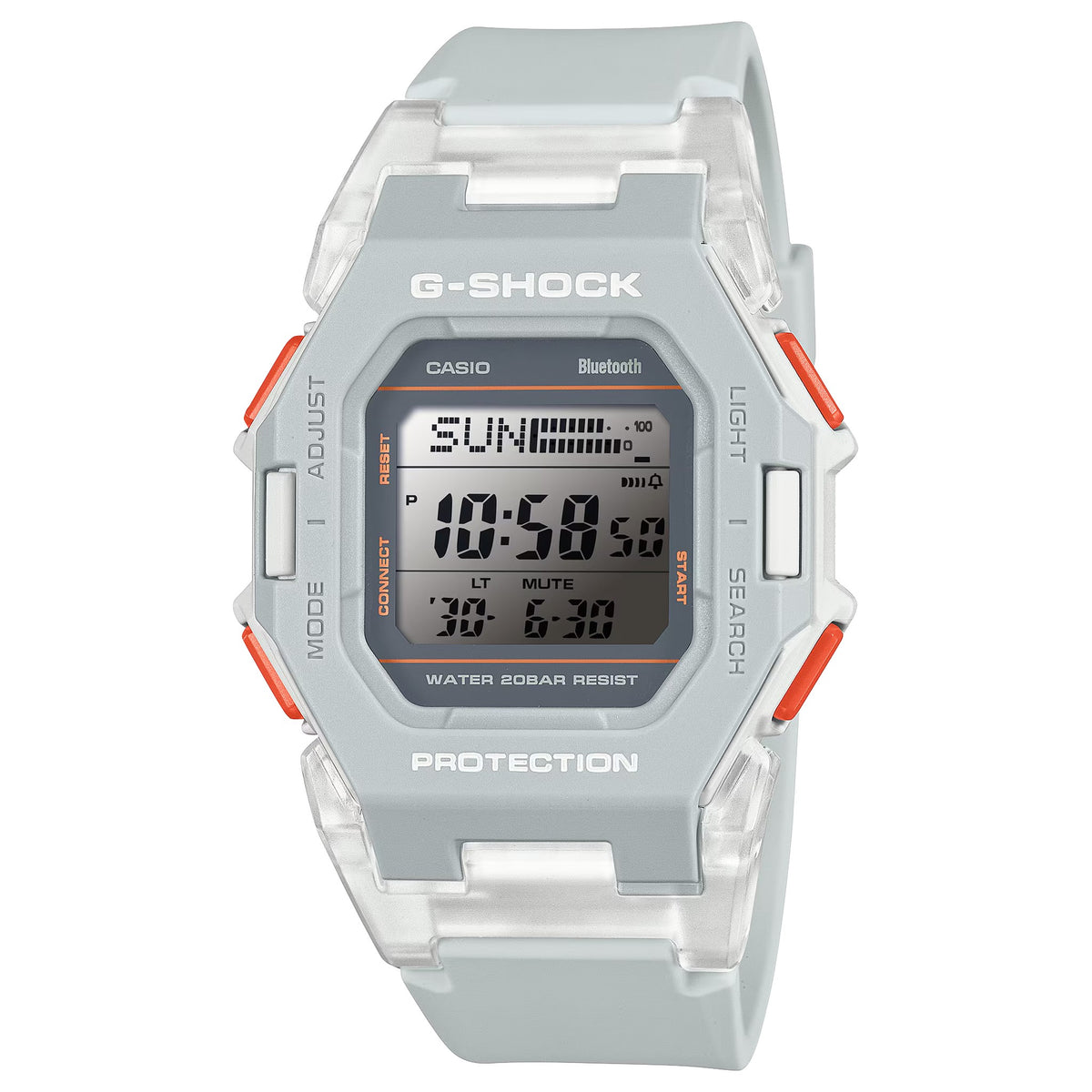 Casio G-Shock GD-B500S-8 Herrenuhr Grau Weiß