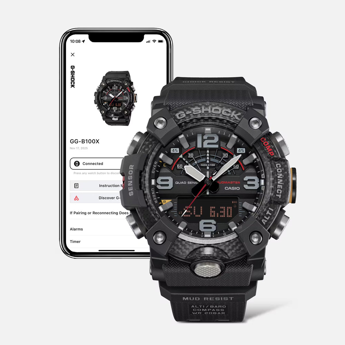 Casio G-Shock GG-B100X-1A Herrenuhr Schwarz
