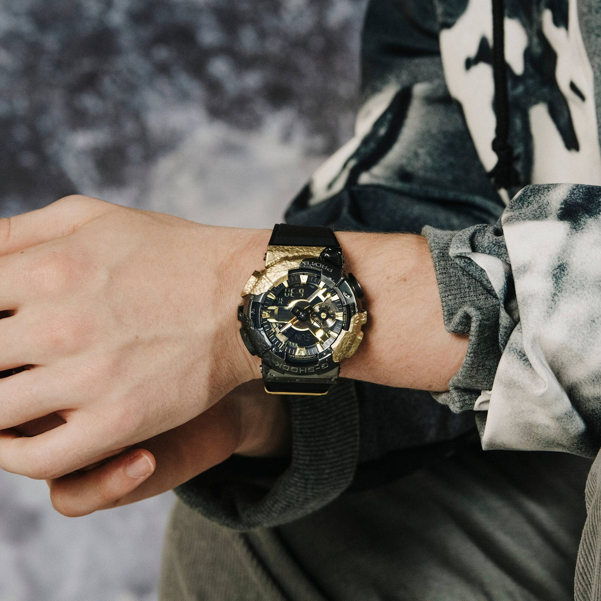 Casio G-Shock GM-114GEM-1A9 Herrenuhr Schwarz Gold