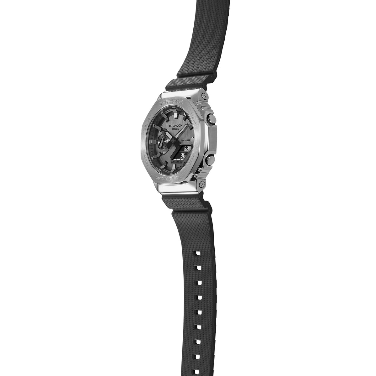 Casio G-Shock GM-2100-1A Men's Watch Silver Black