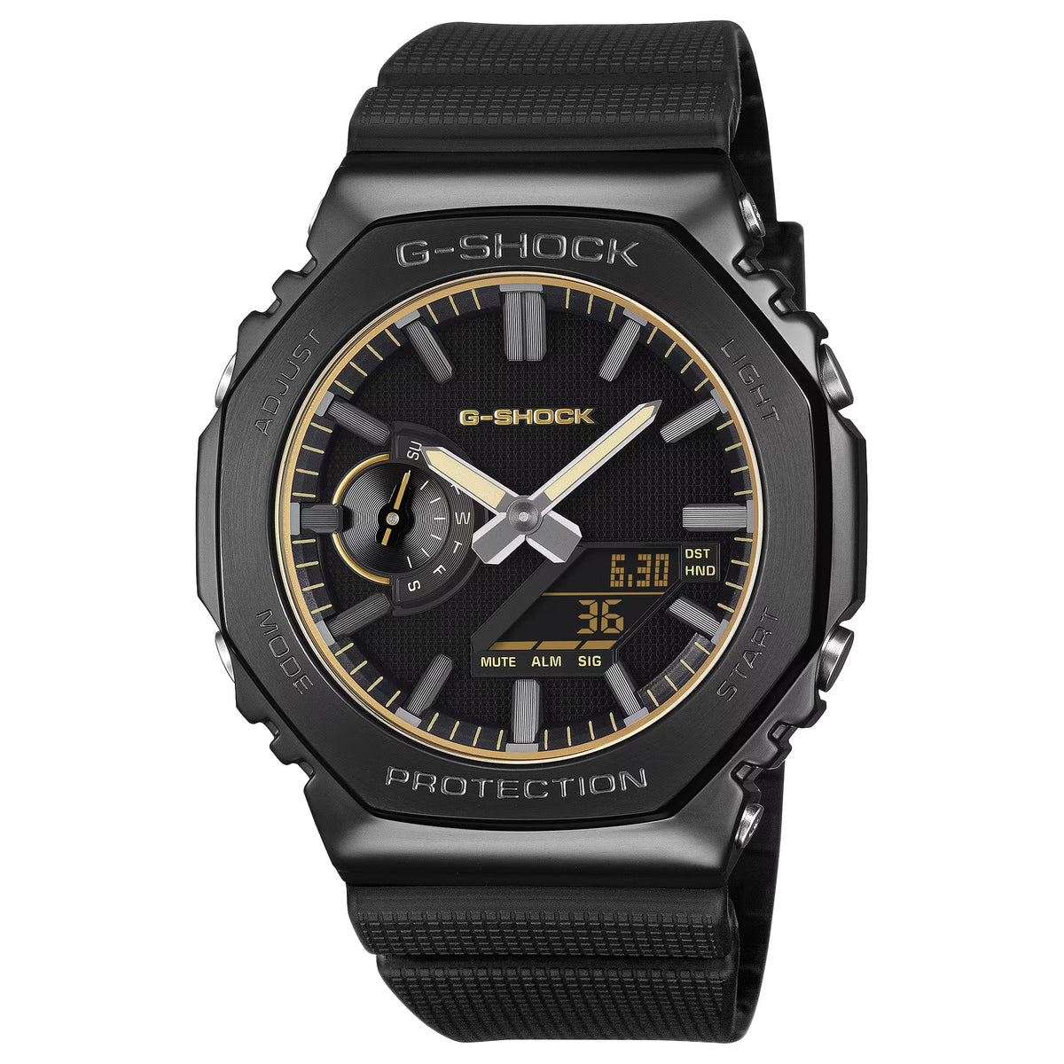 Casio G-Shock GM-2100LXB-1A9 Herrenuhr Schwarz Gold
