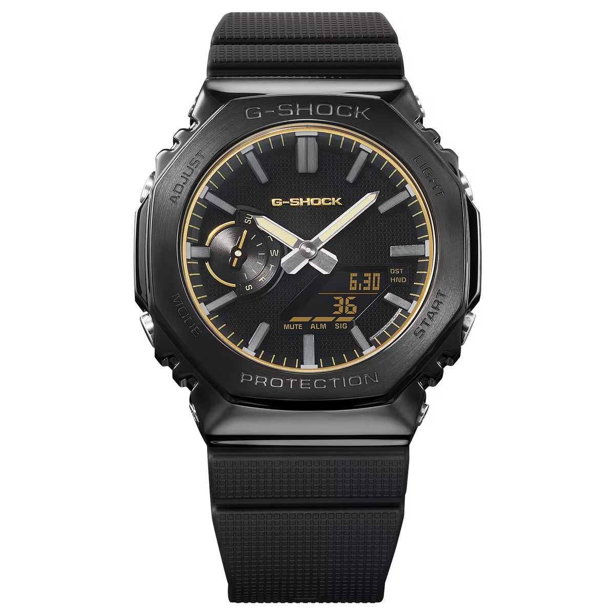 Casio G-Shock GM-2100LXB-1A9 Herrenuhr Schwarz Gold