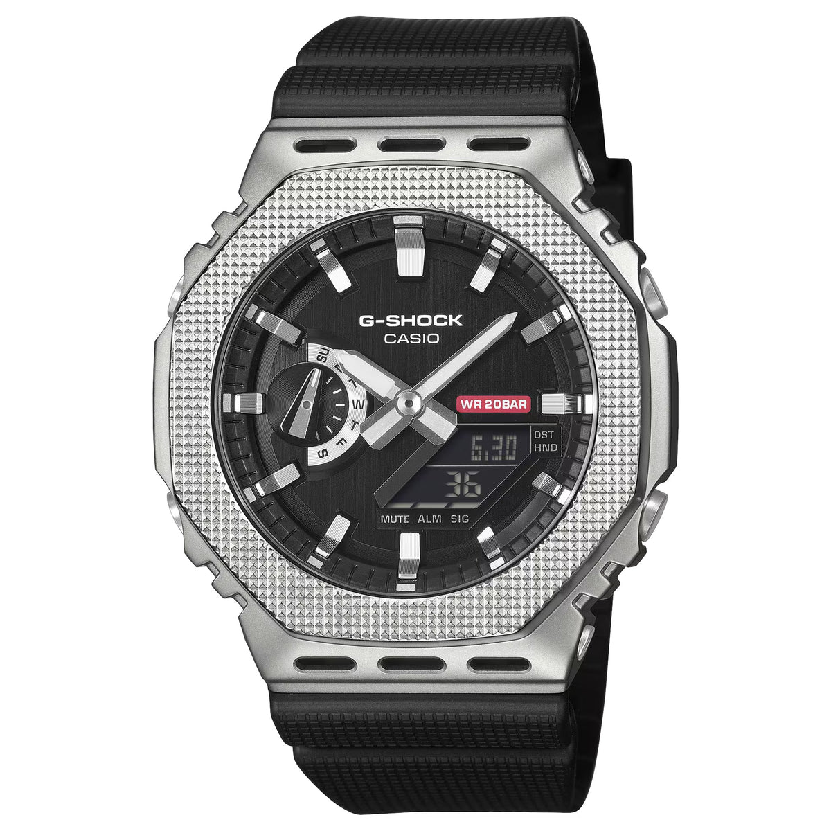 Casio G-Shock GM-2100M-1A Herrenuhr Silber Schwarz