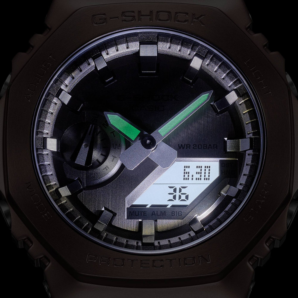 Casio G-Shock GM-2100MF-5A Herrenuhr Grau Rosa