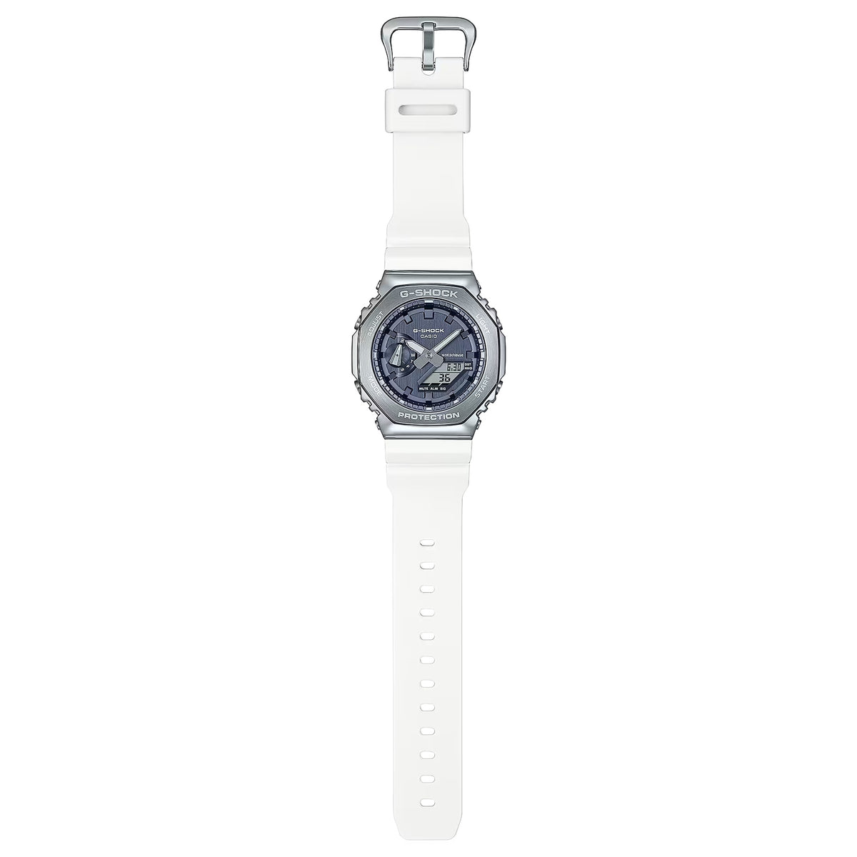 Casio G-Shock GM-2100WS-7A Herrenuhr Silber Weiß