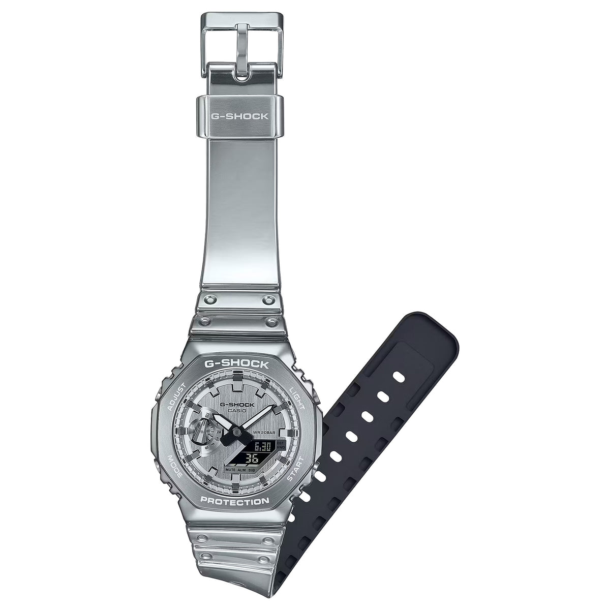 Casio G-Shock GM-2100YM-8 Herrenuhr Silber