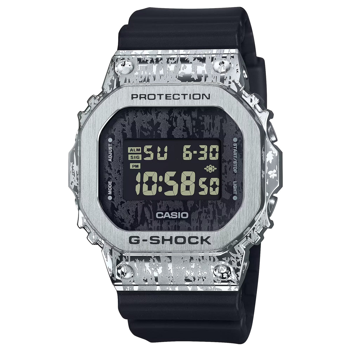 Casio G-Shock GM-5600GC-1 Herrenuhr Silber Schwarz