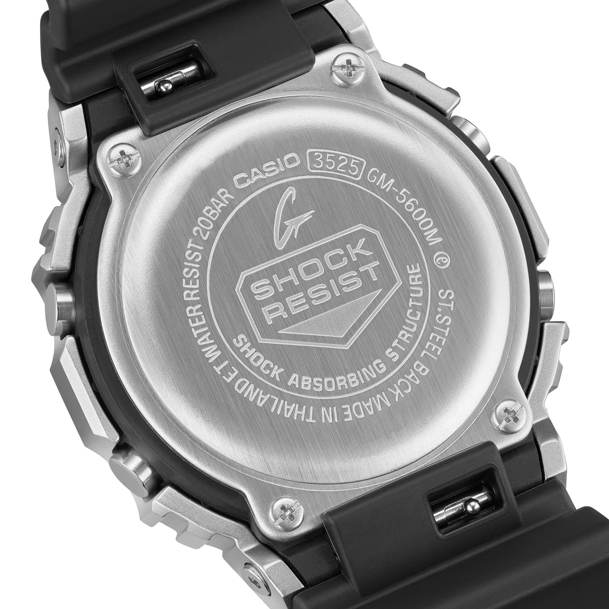 Casio G-Shock GM-5600M-1 Herrenuhr Silber Schwarz