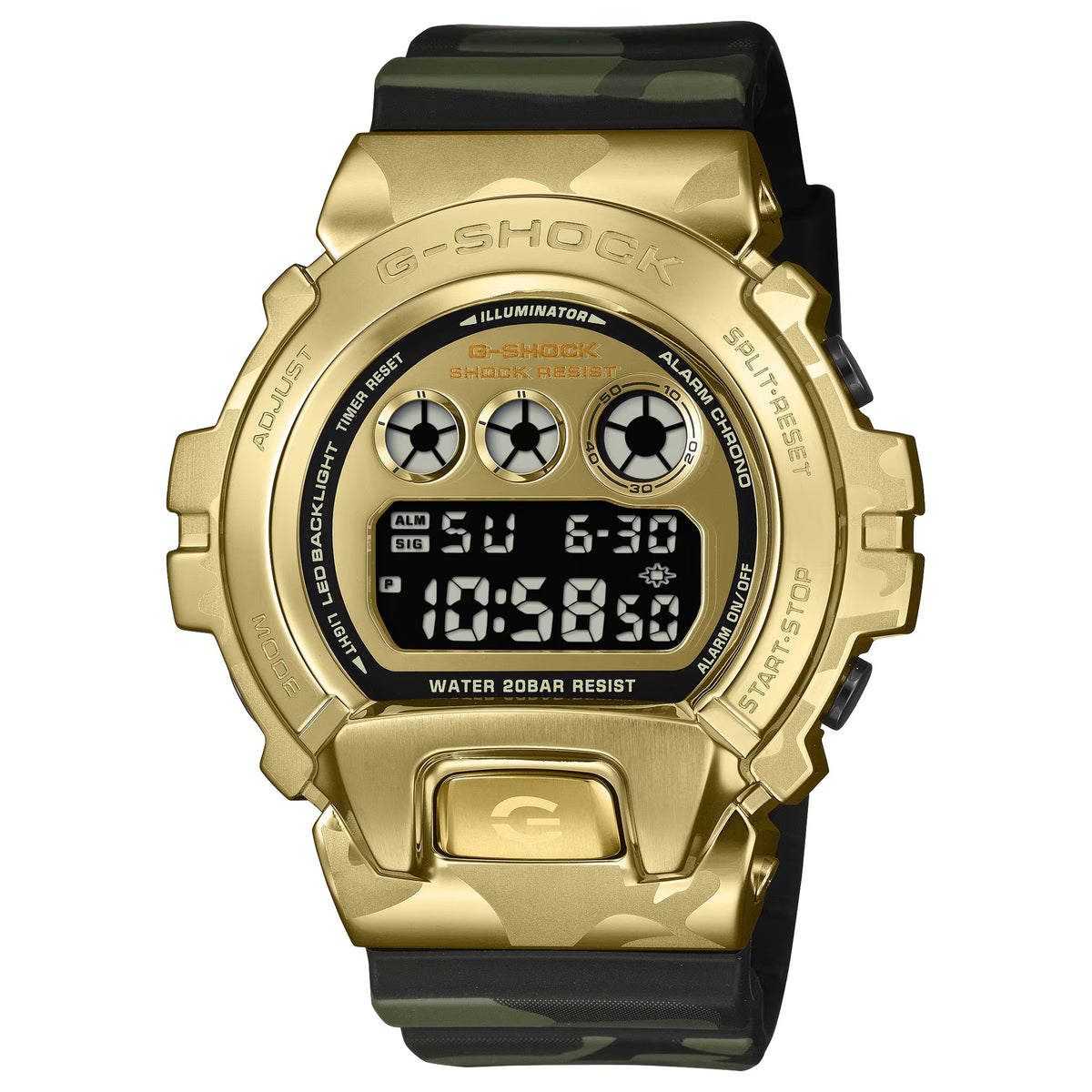 Casio G-Shock GM-6900CMG-3 Herrenuhr Gold Camouflage