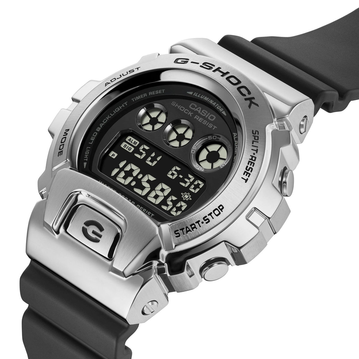 Casio G-Shock GM-6900U-1 Herrenuhr Silber Schwarz