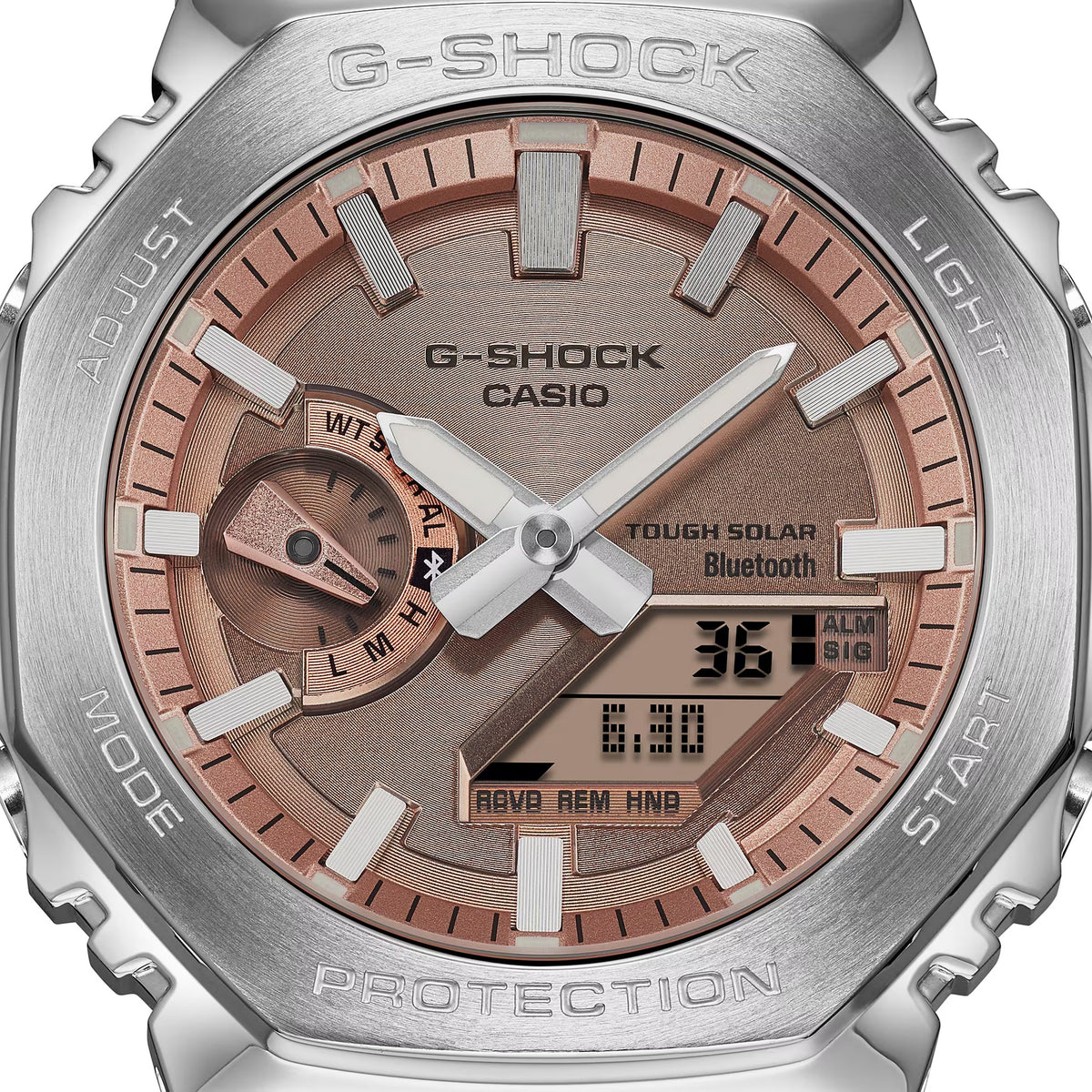 Casio G-Shock GM-B2100AD-5A Herrenuhr Silber Bronze