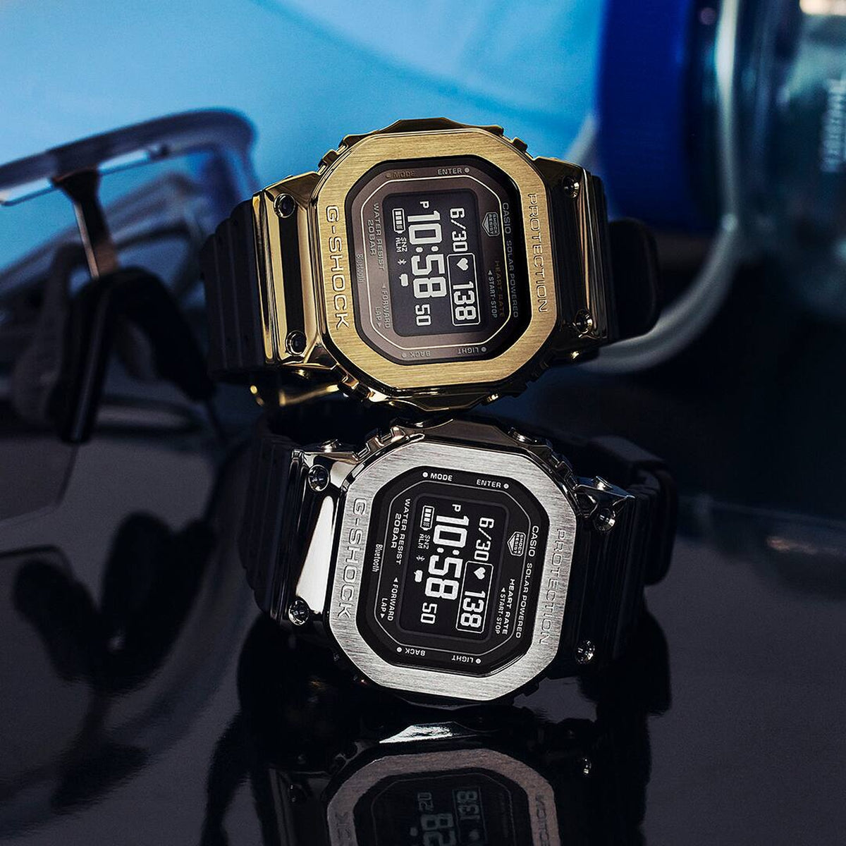 Casio G-Shock GM-H5600-1 Damen Armbanduhr Schwarz Silber