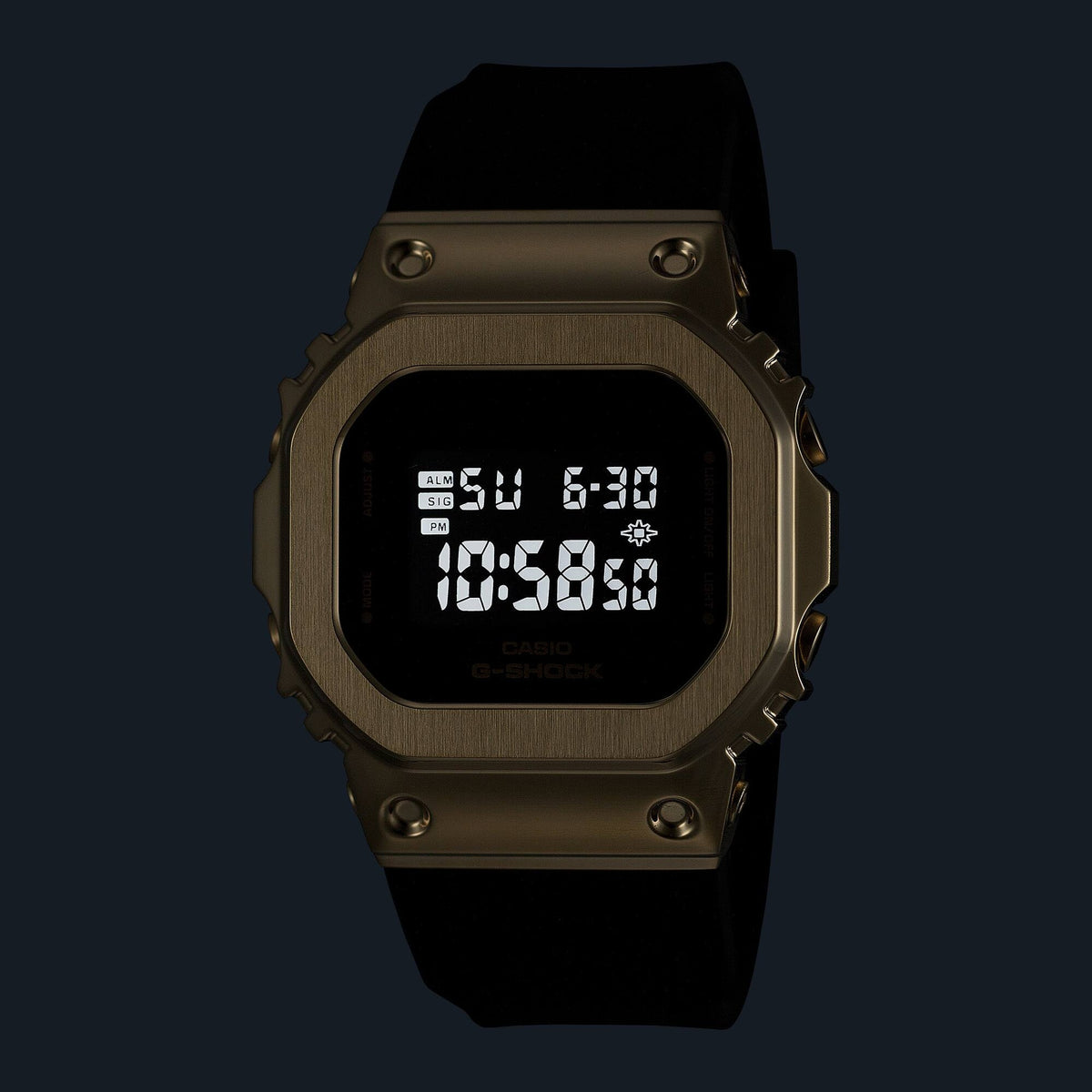 Casio G-Shock GM-S5600UGB-1 Damenuhr Gold Schwarz