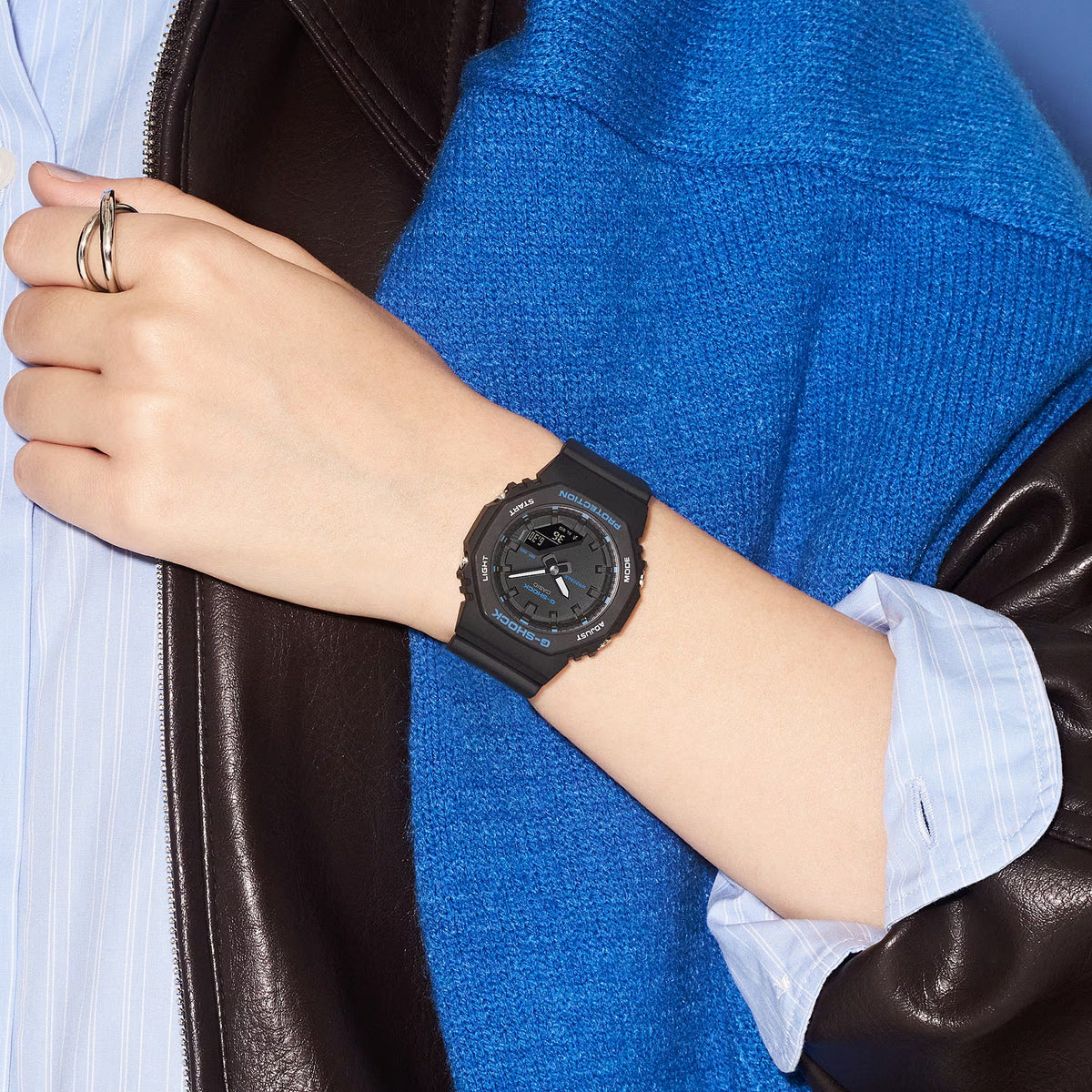 Casio G-Shock GMA-P2100BA-1A Damenuhr Schwarz Blau