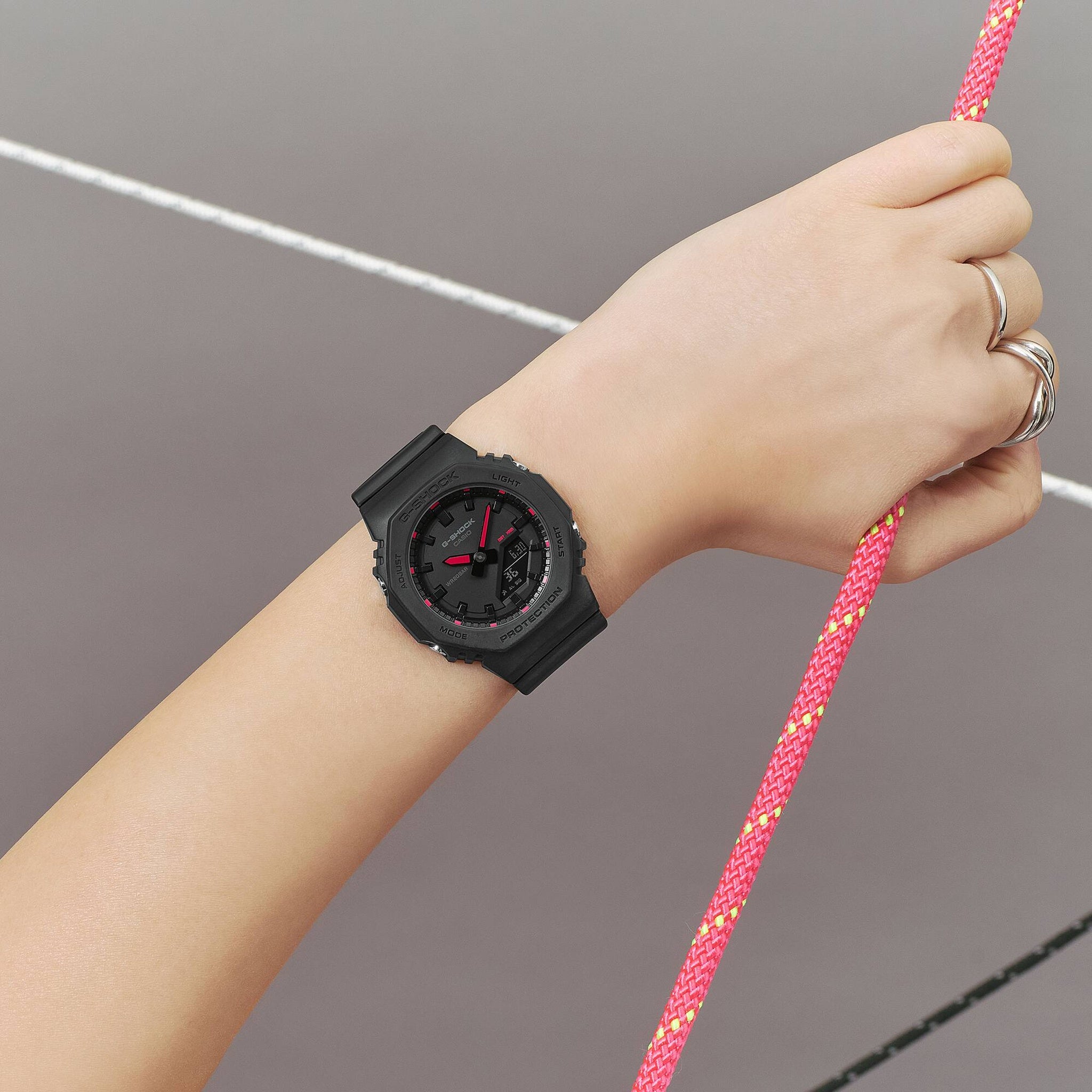 Casio G-Shock GMA-P2100SA-1A1 Women's Watch Black Red