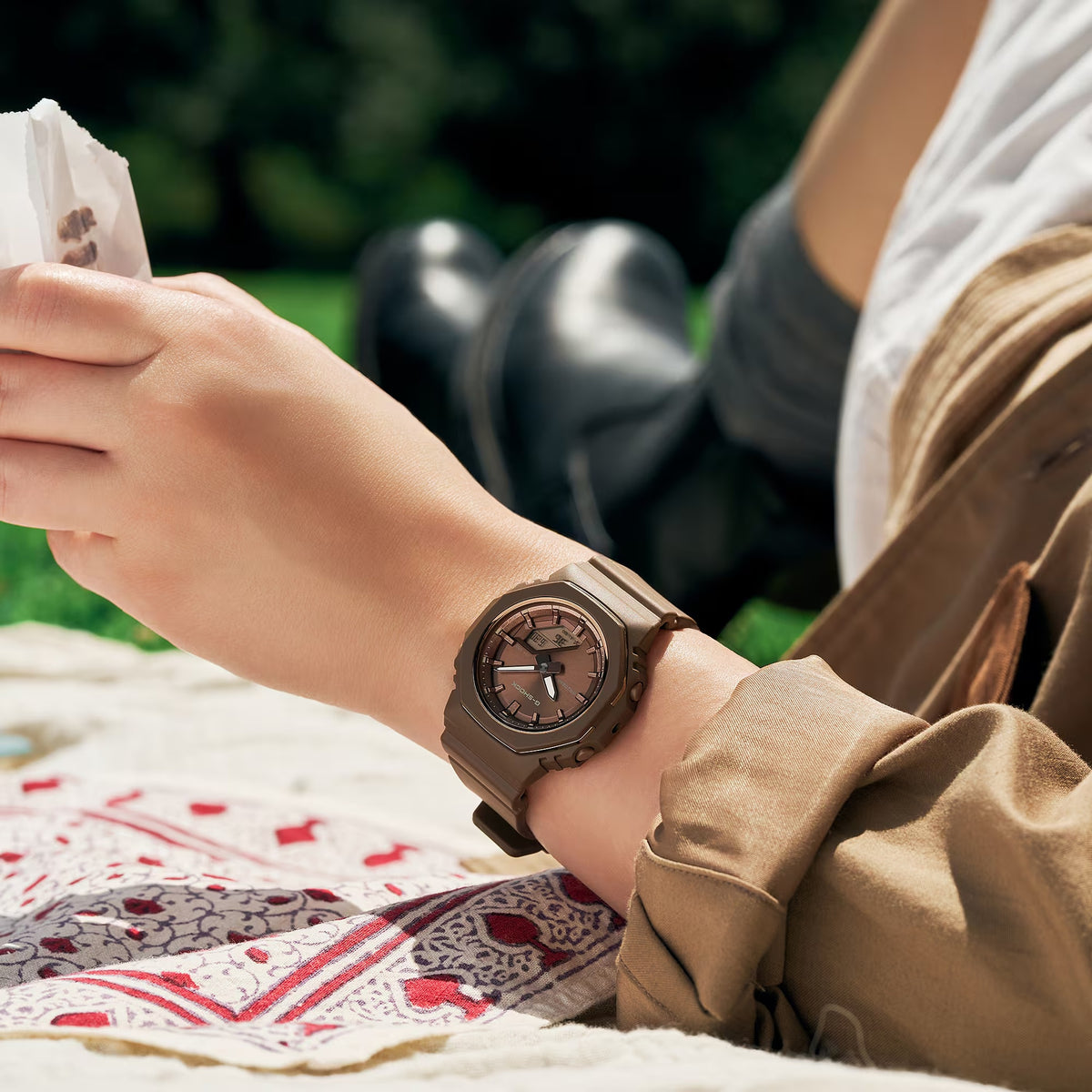 Montre Casio G-Shock GMA-P2110B-5A Analogique / Digitale Marron