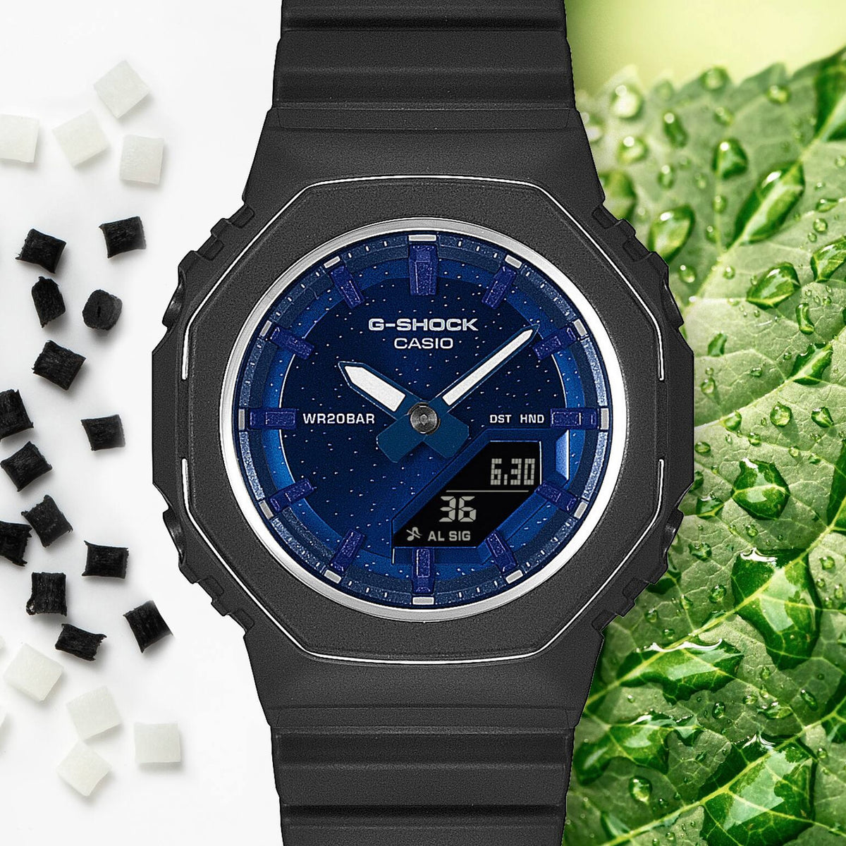 Casio G-Shock Uhr GMA-P2110SC-2A Damen Schwarz Blau