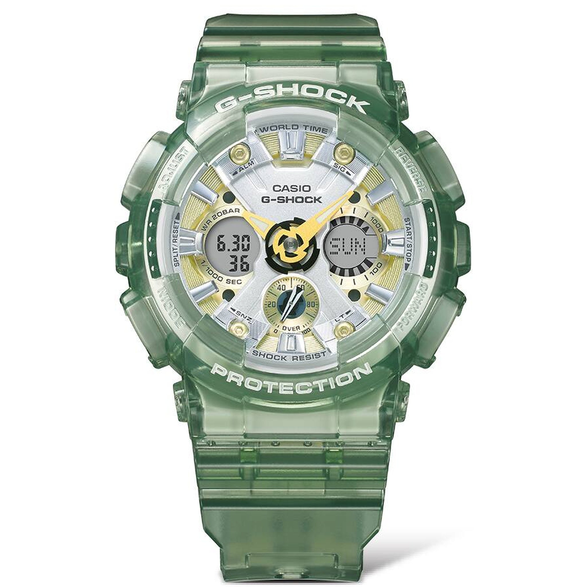 Montre Casio G-Shock GMA-S120GS-3A Femme Vert Transparent