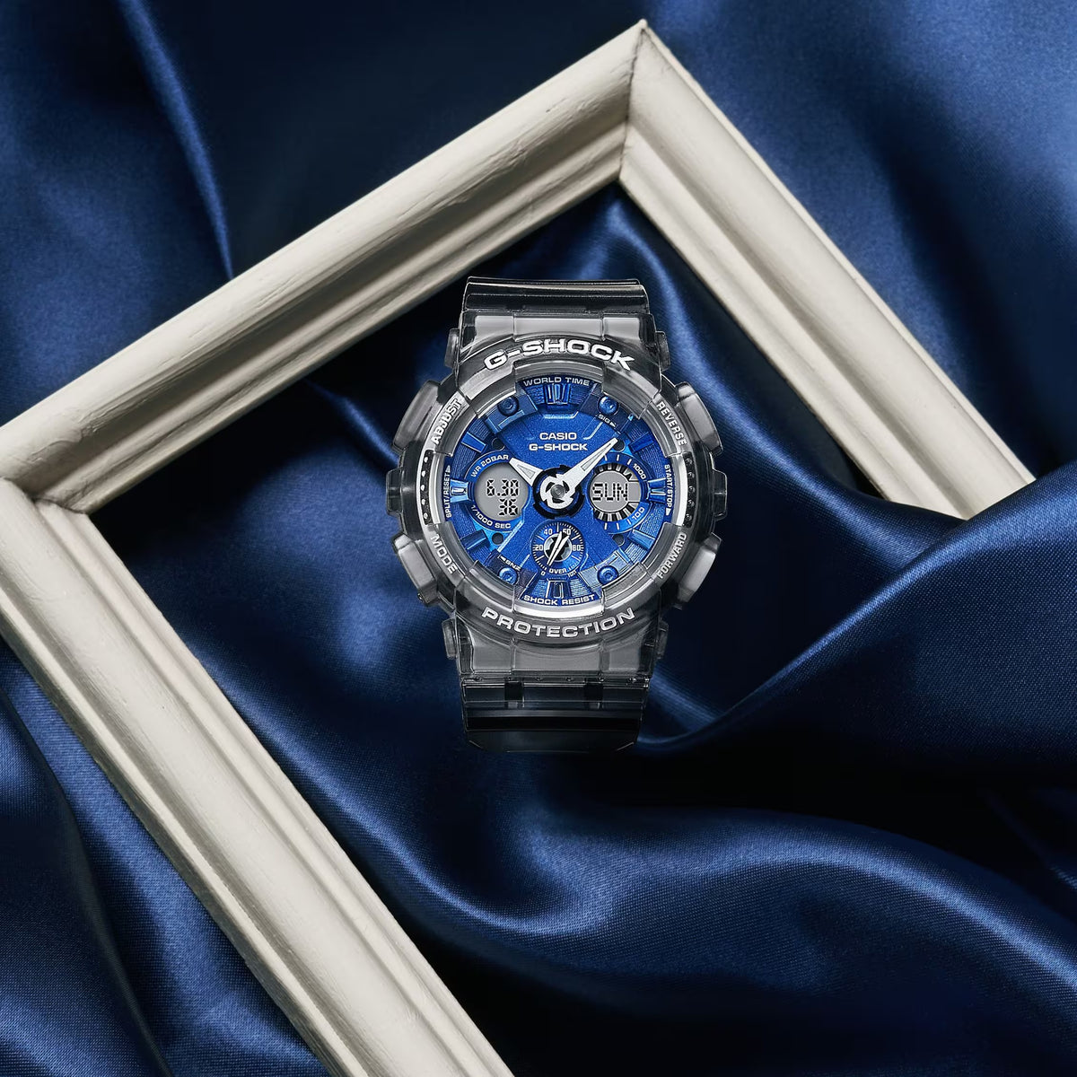 Casio G-Shock GMA-S120TB-8A Damenuhr Grau Blau