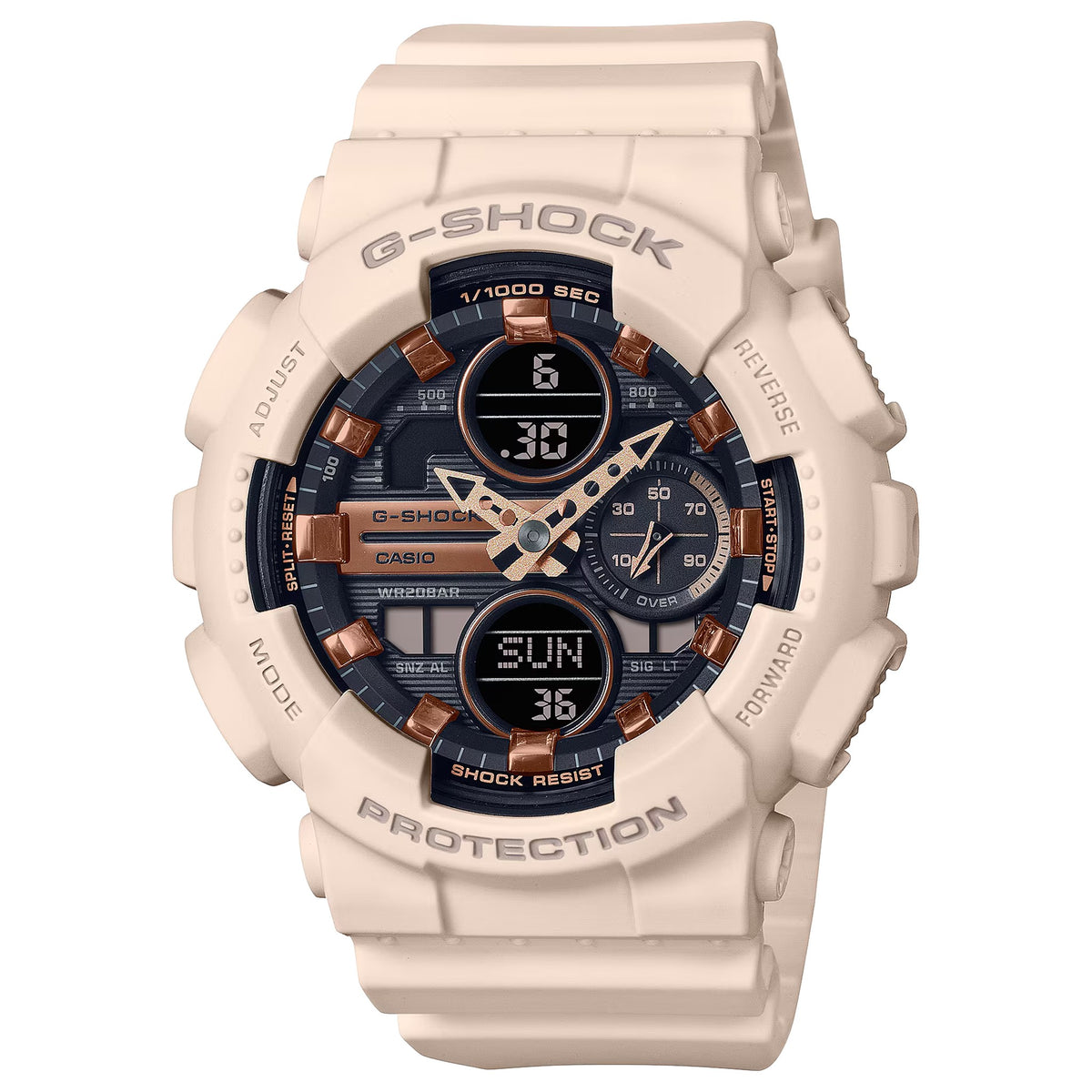 Casio G-Shock GMA-S140M-4A Damen Uhr Rose Schwarz