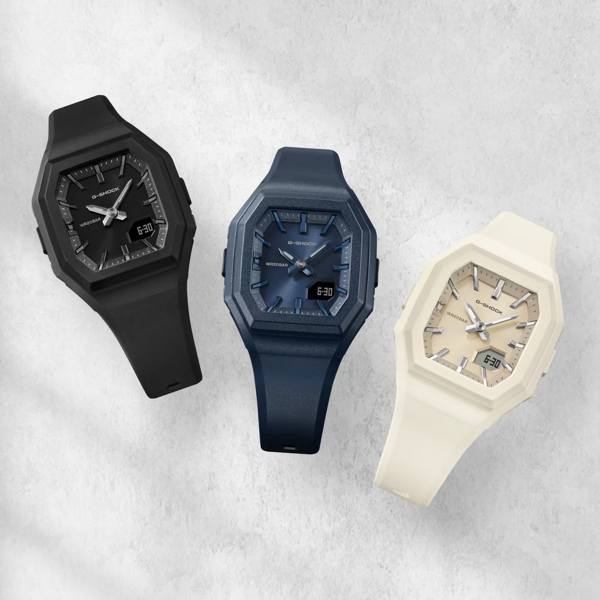 Montre Casio G-Shock GMA-S160-7A Analogique / Digitale Blanc Femme