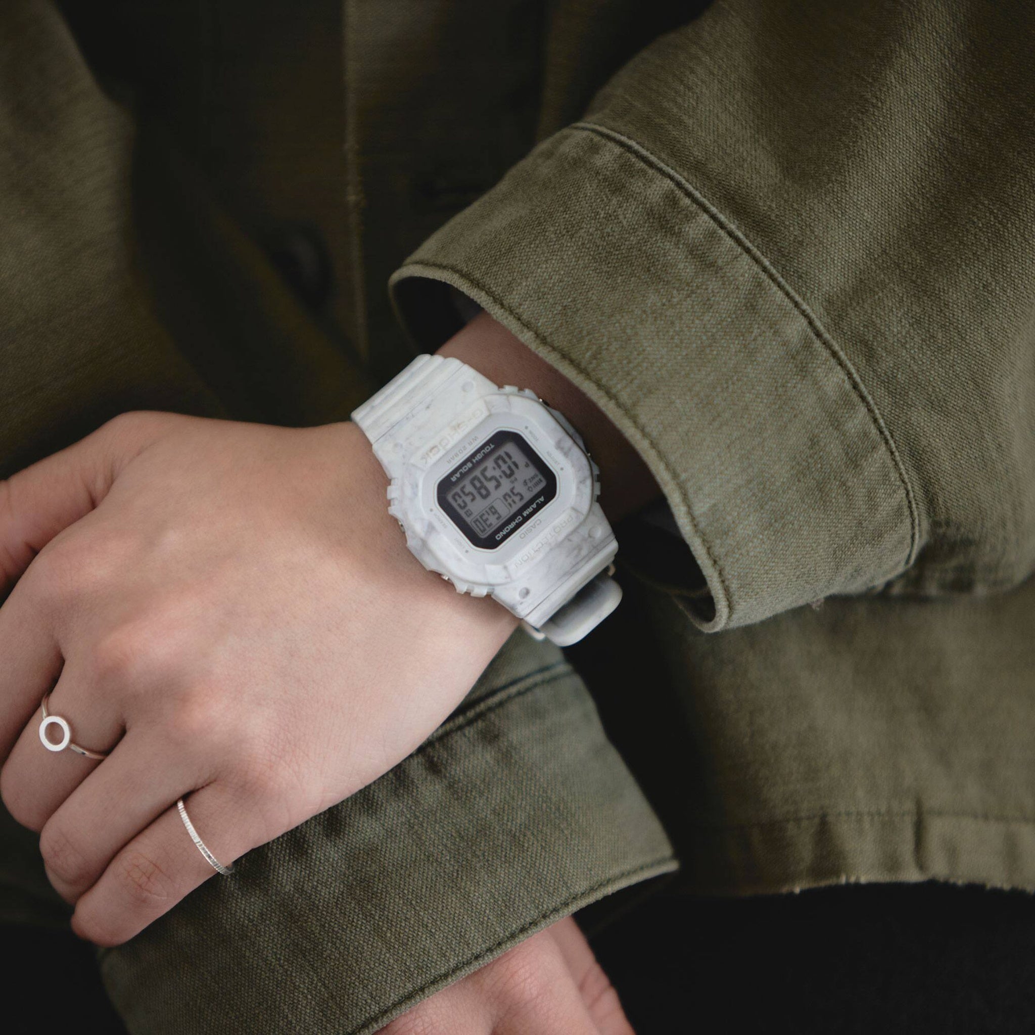 Montre Casio G-Shock GMS-S5600RT-7 Femme Blanc