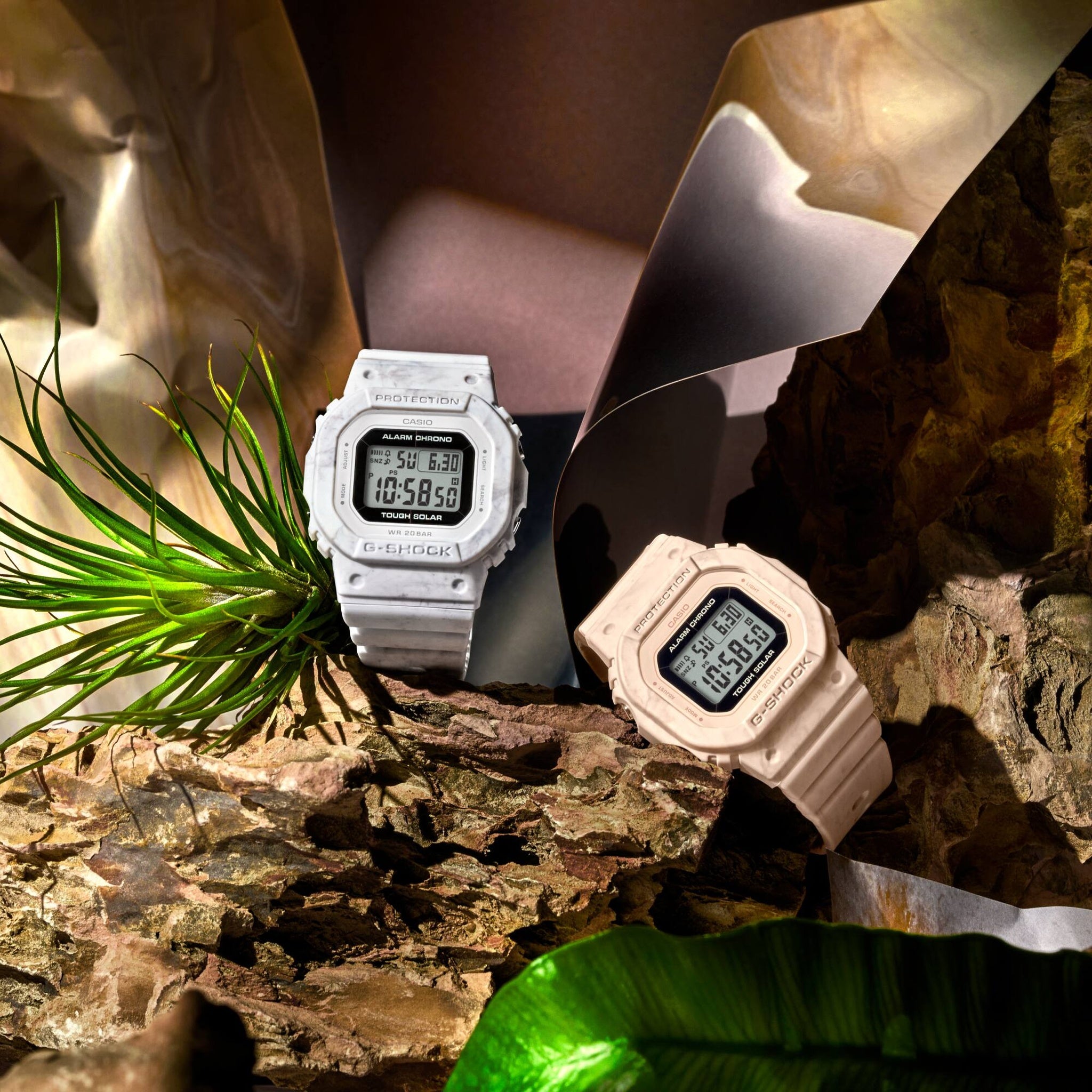 Montre Casio G-Shock GMS-S5600RT-7 Femme Blanc