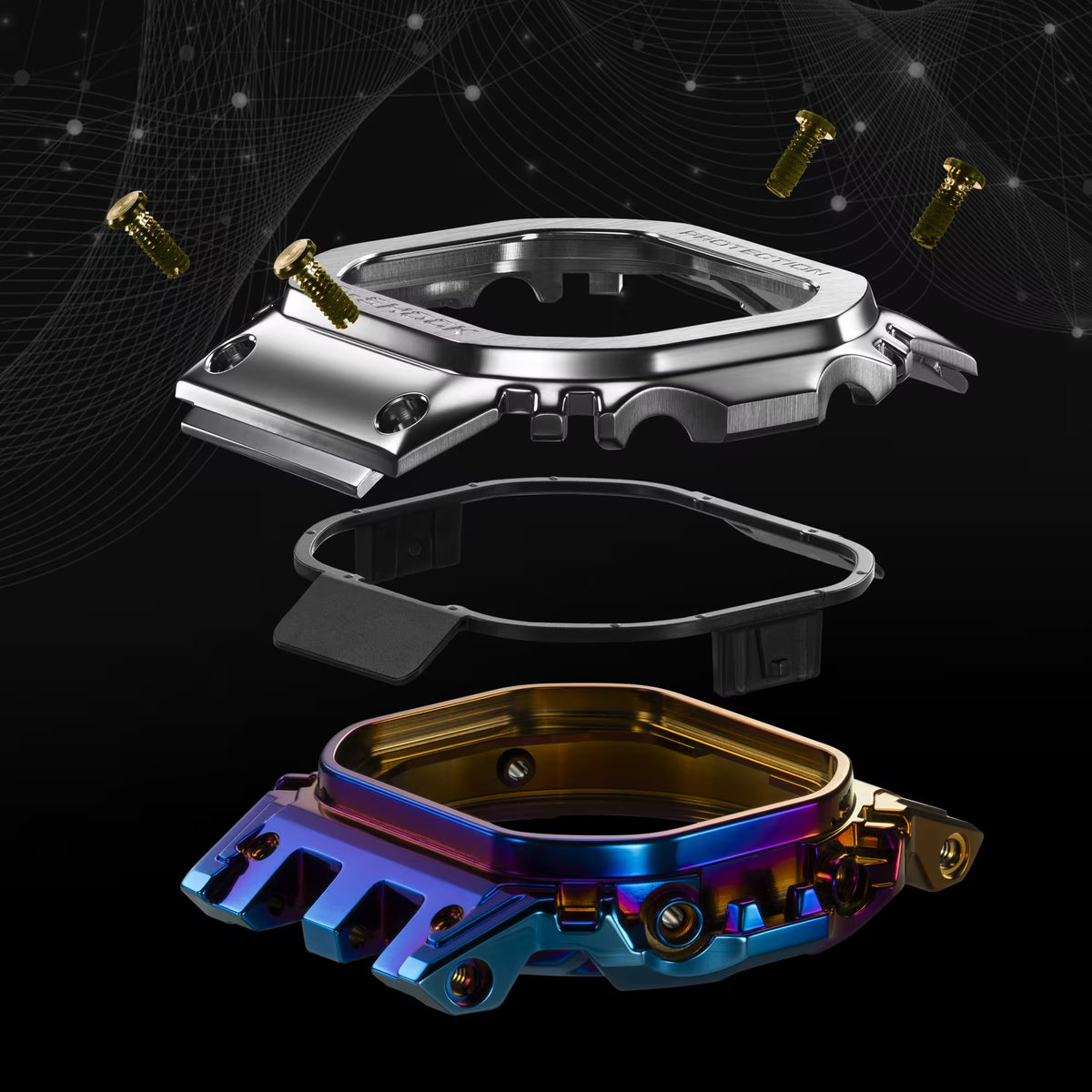 Casio G-Shock GMW-BZ5000RC-1 Herrenuhr Silber Mehrfarbig