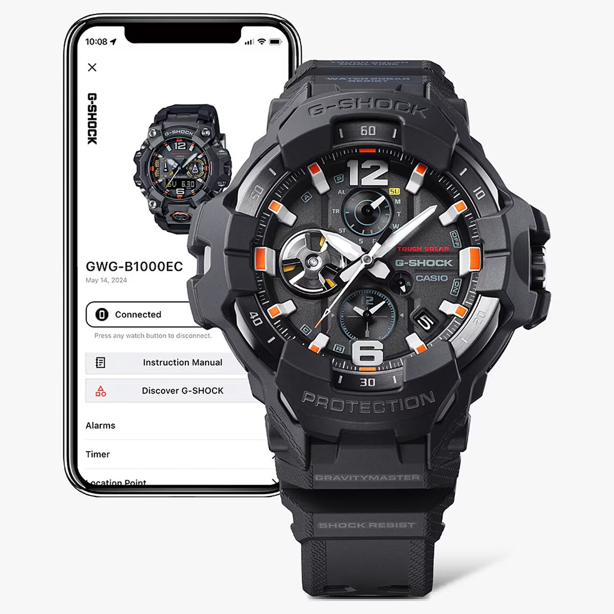 Casio G-Shock GR-B300EC-1A Herrenuhr Schwarz