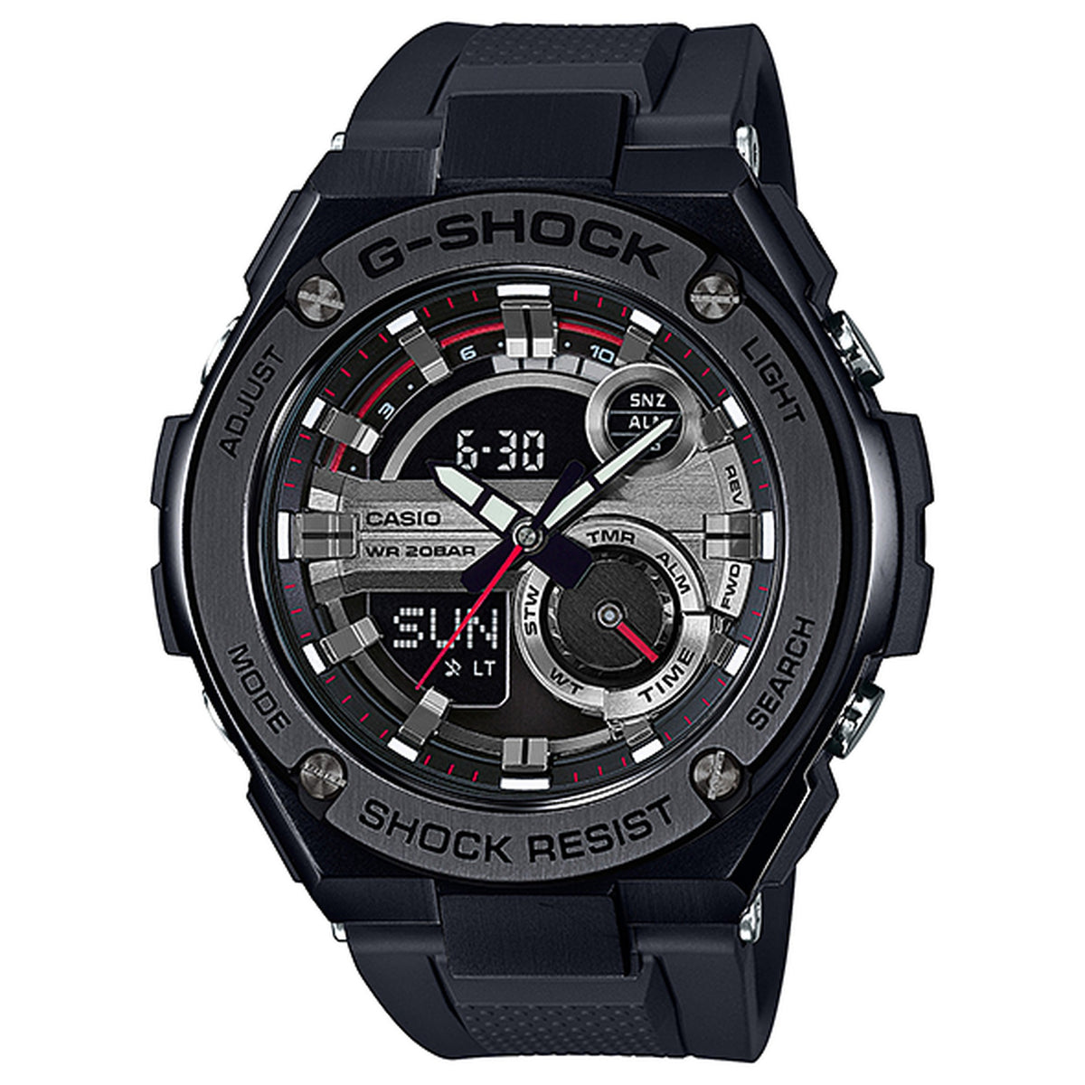 Casio G-Shock GST-210B-1A Herrenuhr Schwarz
