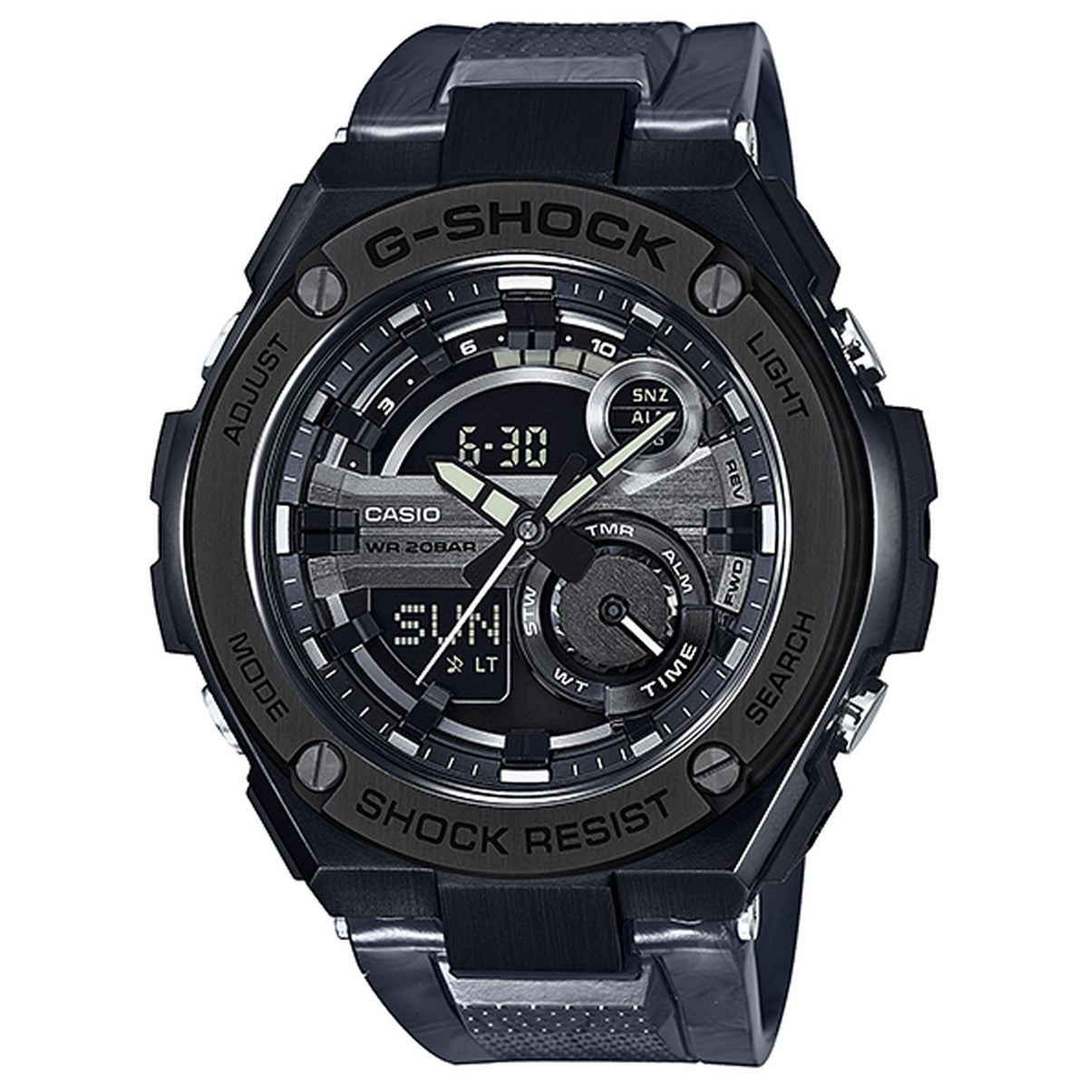 Casio G-Shock GST-210M-1A Herrenuhr Schwarz