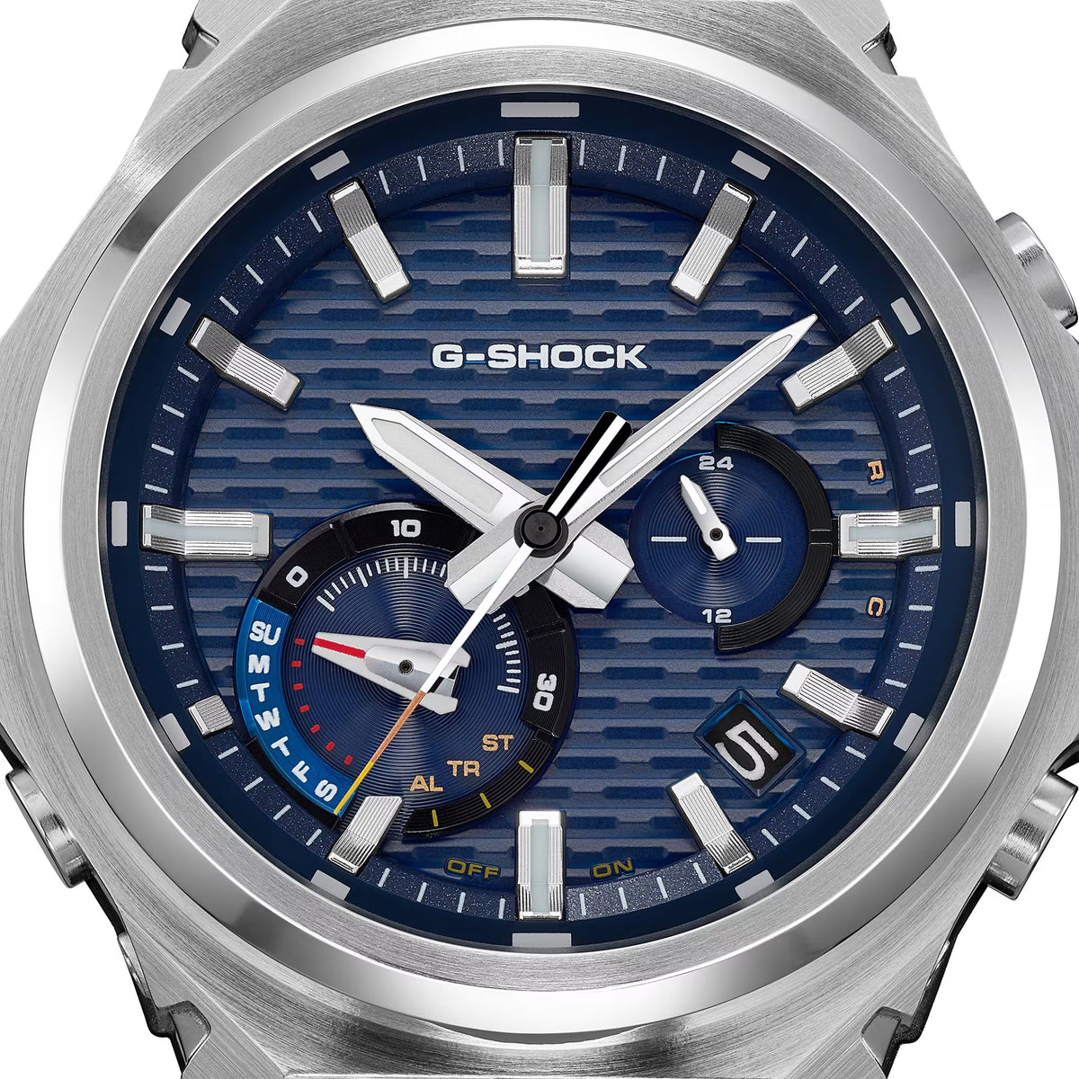 Casio G-Shock Uhr GST-B1000D-2A Herren Silber Blau