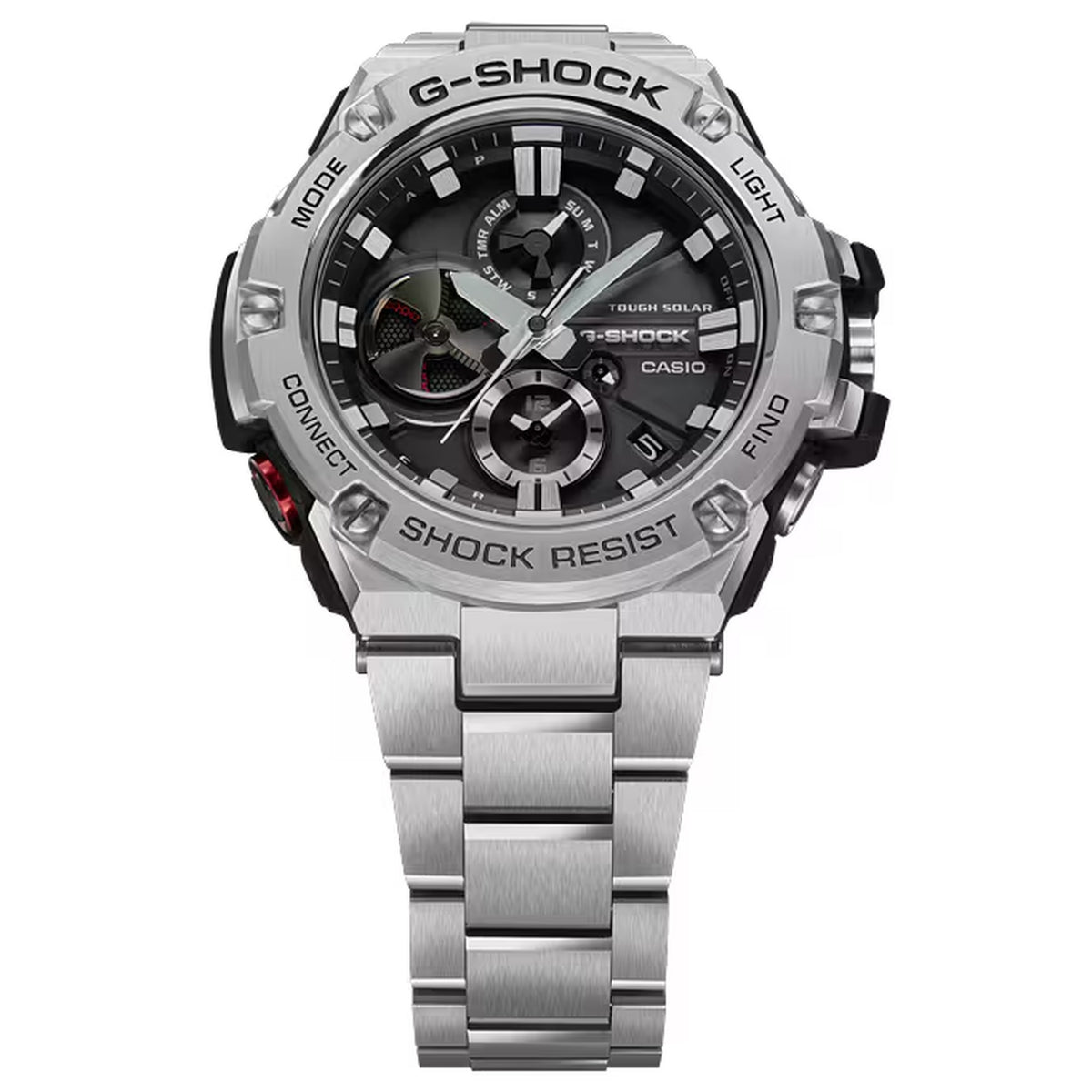 Casio G-Shock GST-B100D-1A Men's Watch Silver Black