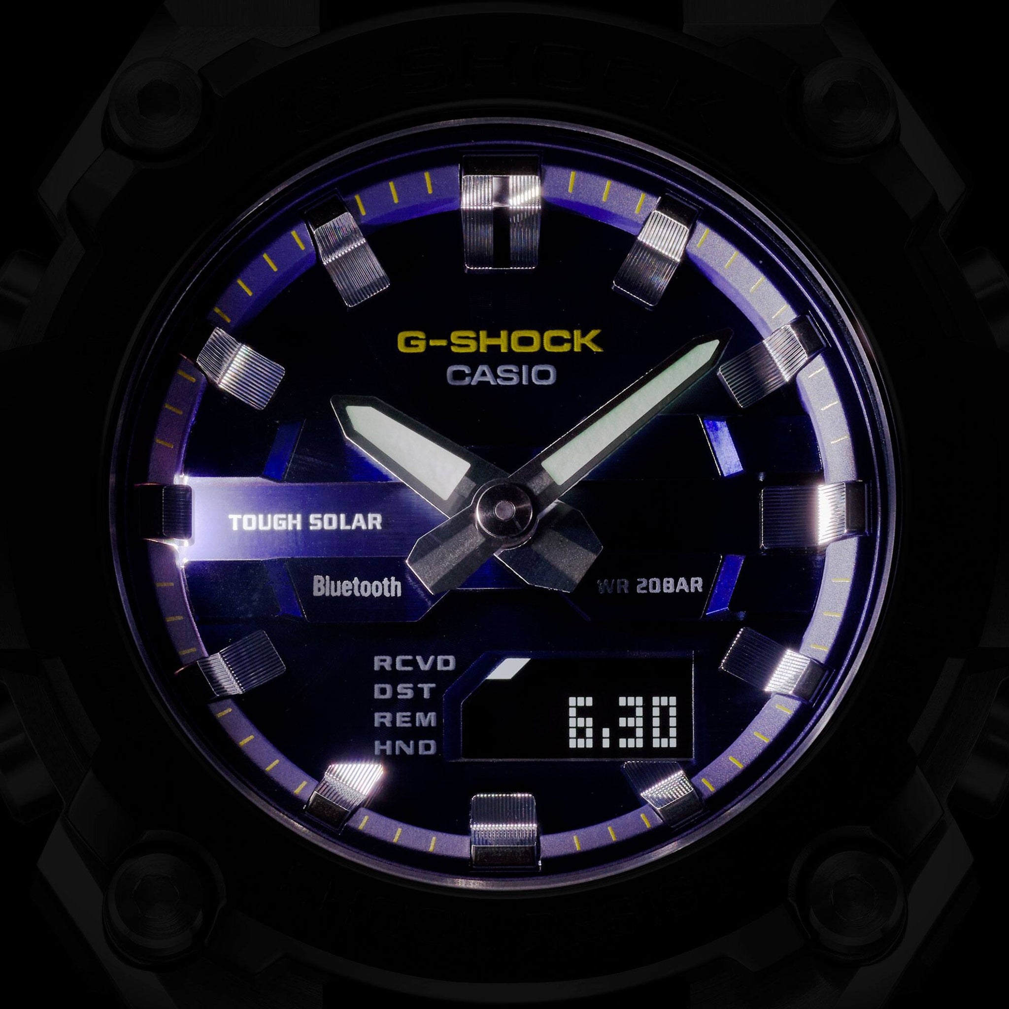 Montre Casio G-Shock GST-B600A-1A6 Homme Noir Violet