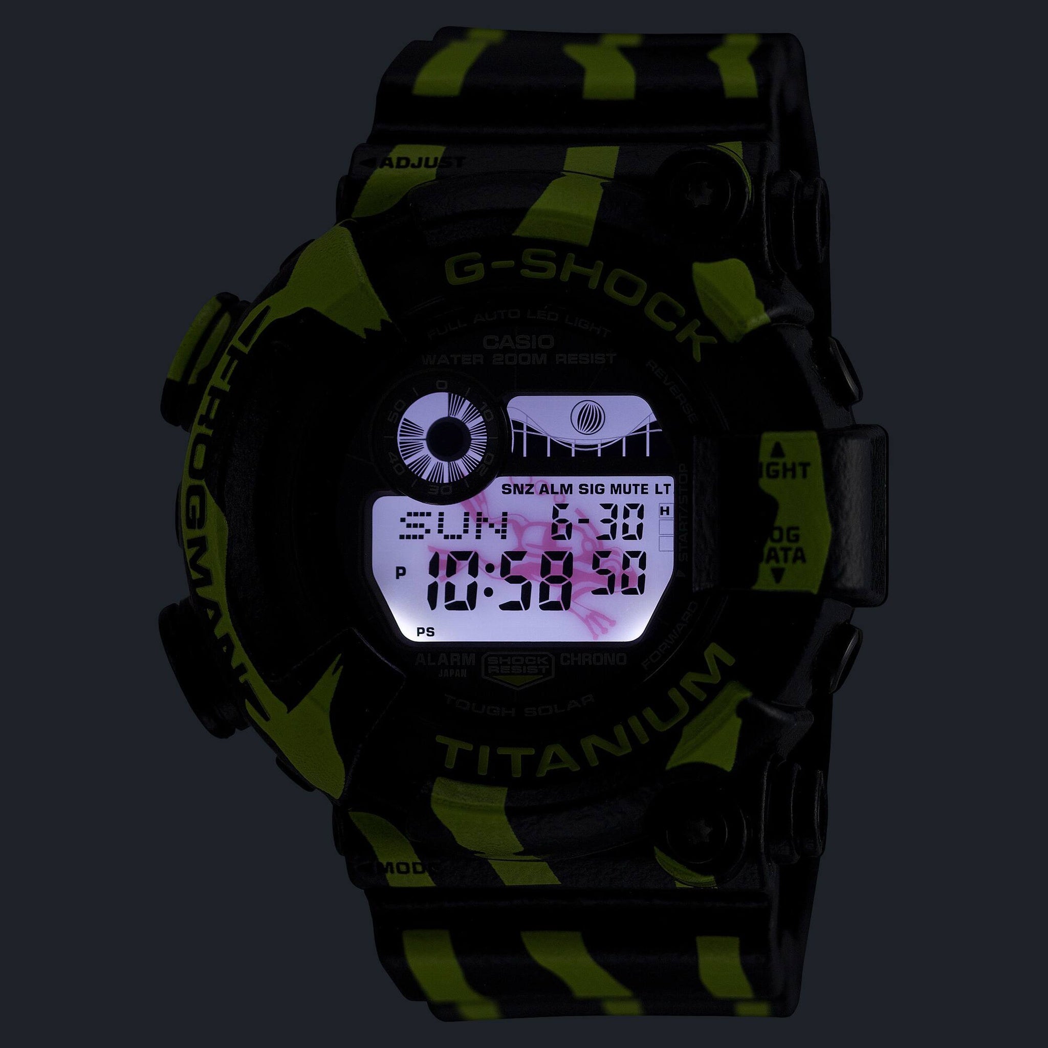 Casio G-Shock GW-8200TPF-1 Herrenuhr Schwarz Gelb Frogman