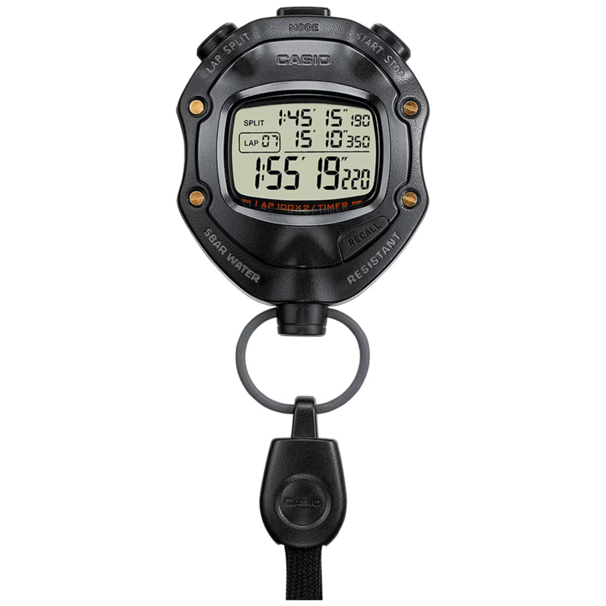 Casio HS-80TW-1 Stopwatch Black