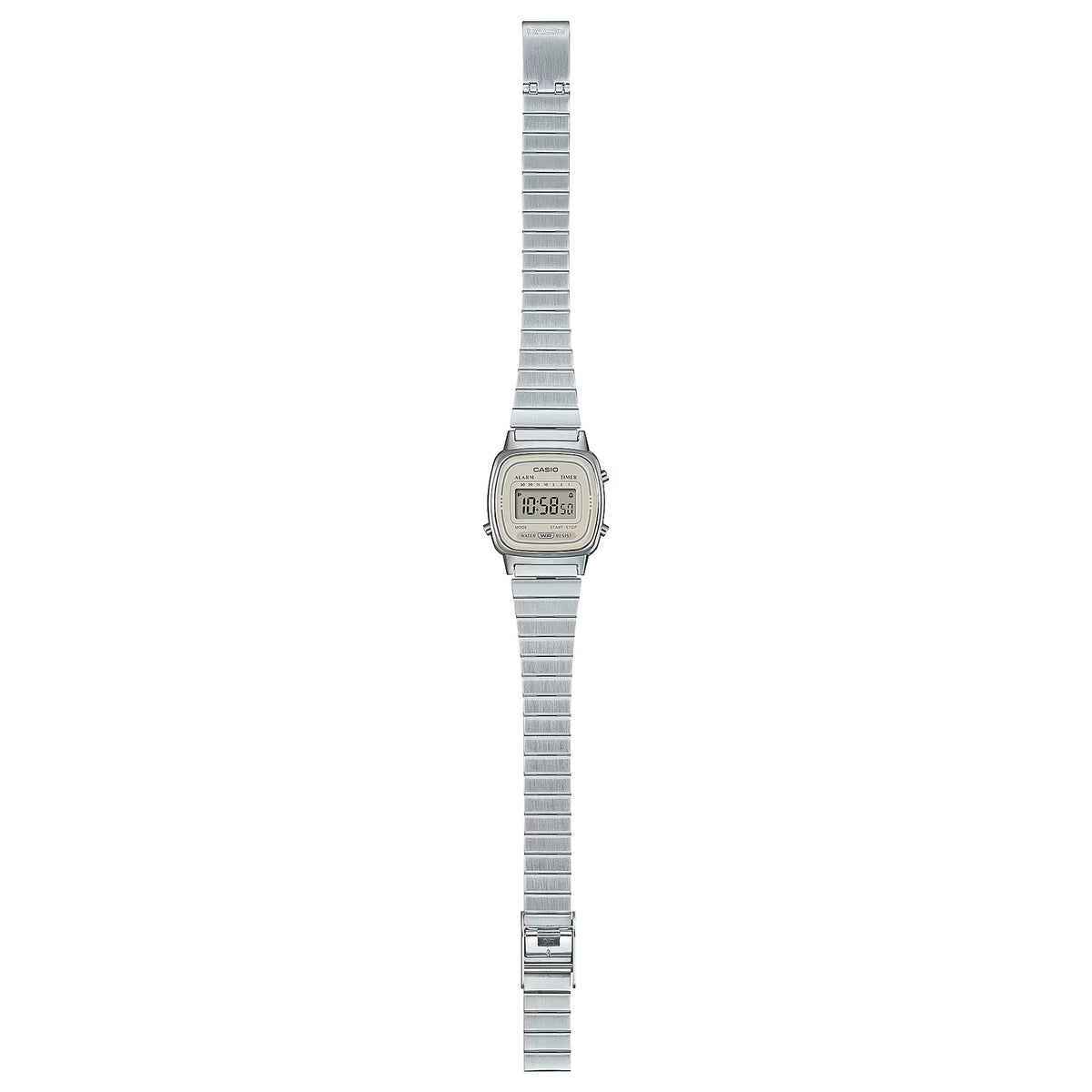 Montre Casio Vintage LA670WEA-8A Digitale Argenté Femme